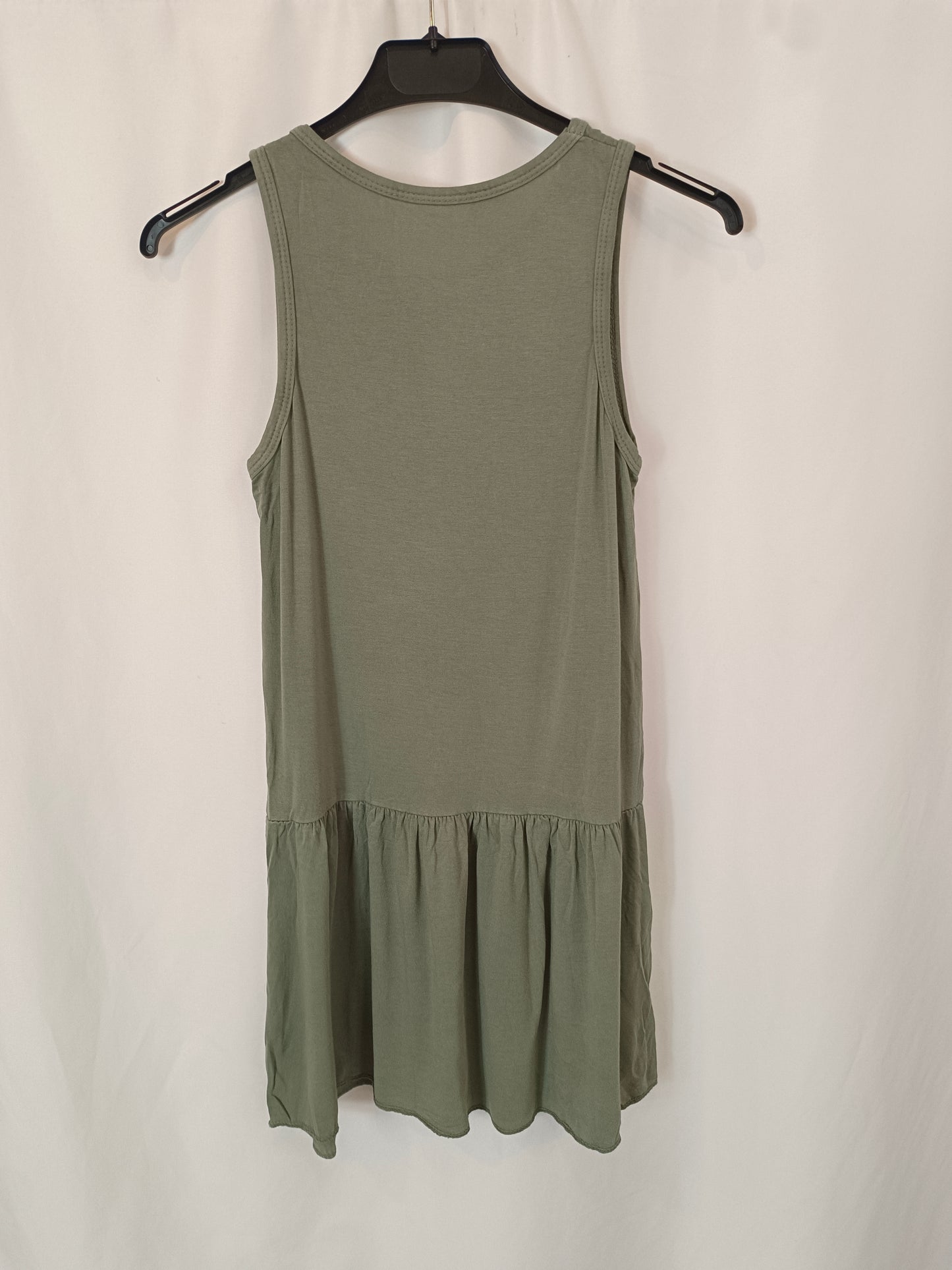 OTRAS. Vestido verde fluido T.8 años