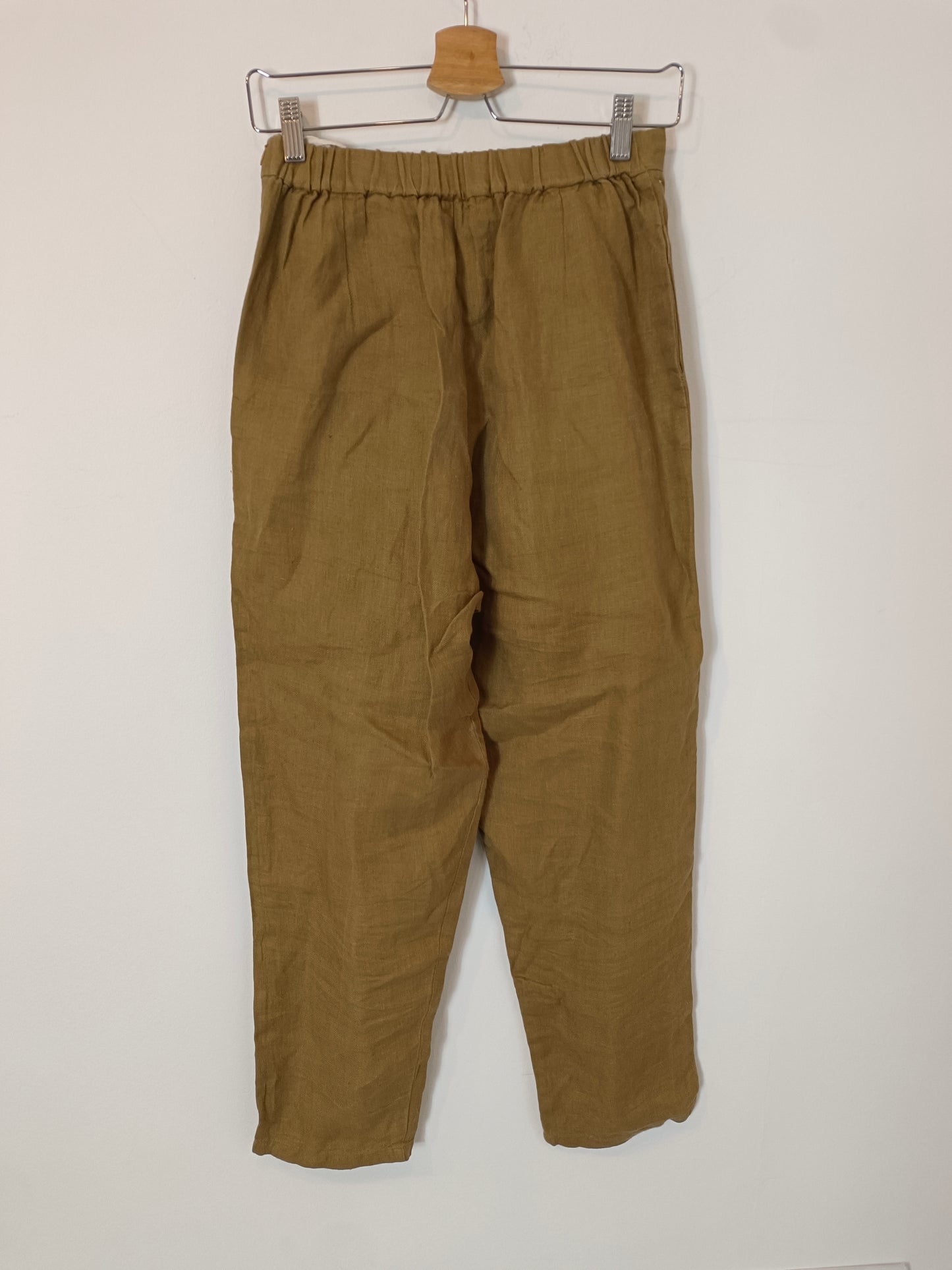 YOLI&OTIS. Pantalón marrón espiga T.36