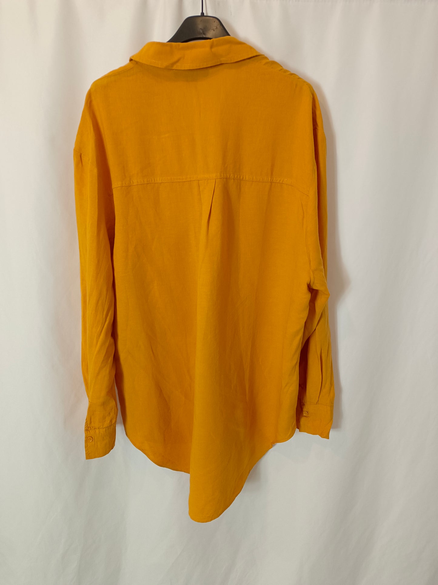 PRIMARK. Flowy mustard blouse size 38