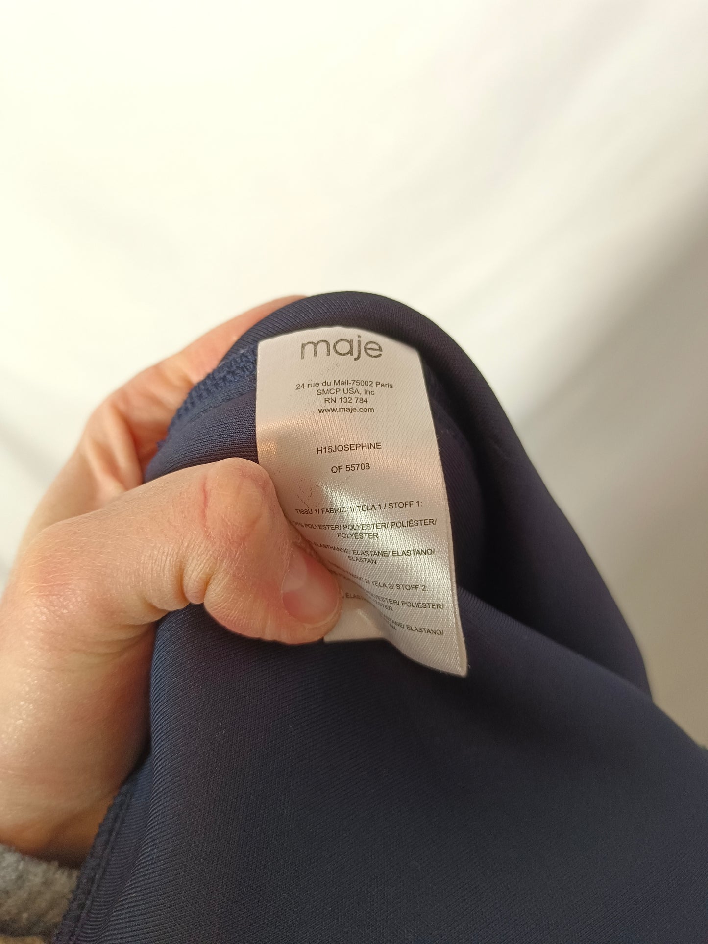 MAJE. Blue flared skirt Ts (1)