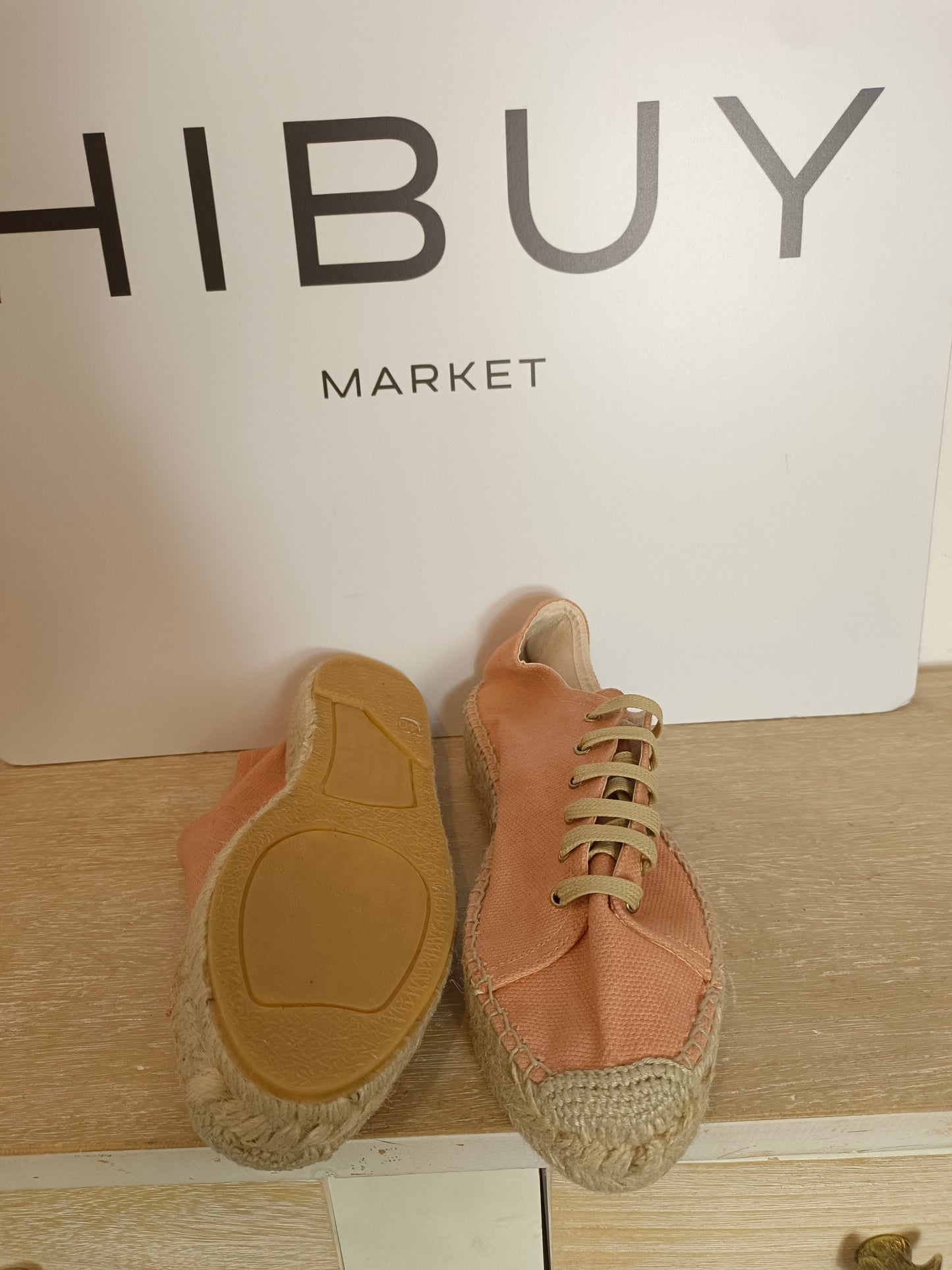 PRESILI. Canvas esparto sneakers size 40