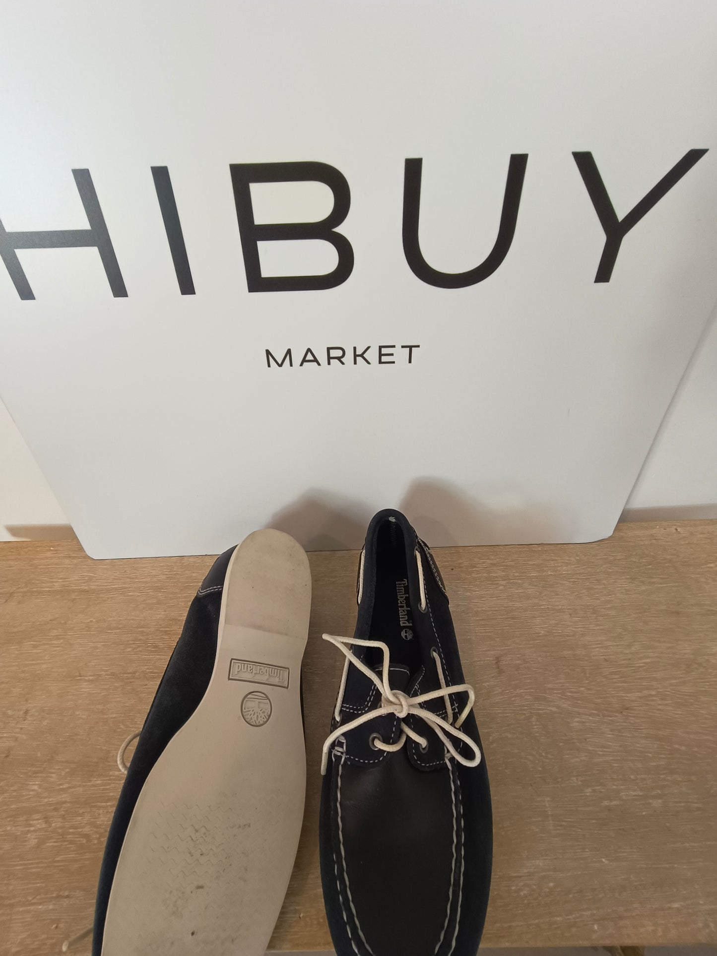 TIMBERLAND. Náuticos azules piel T.39