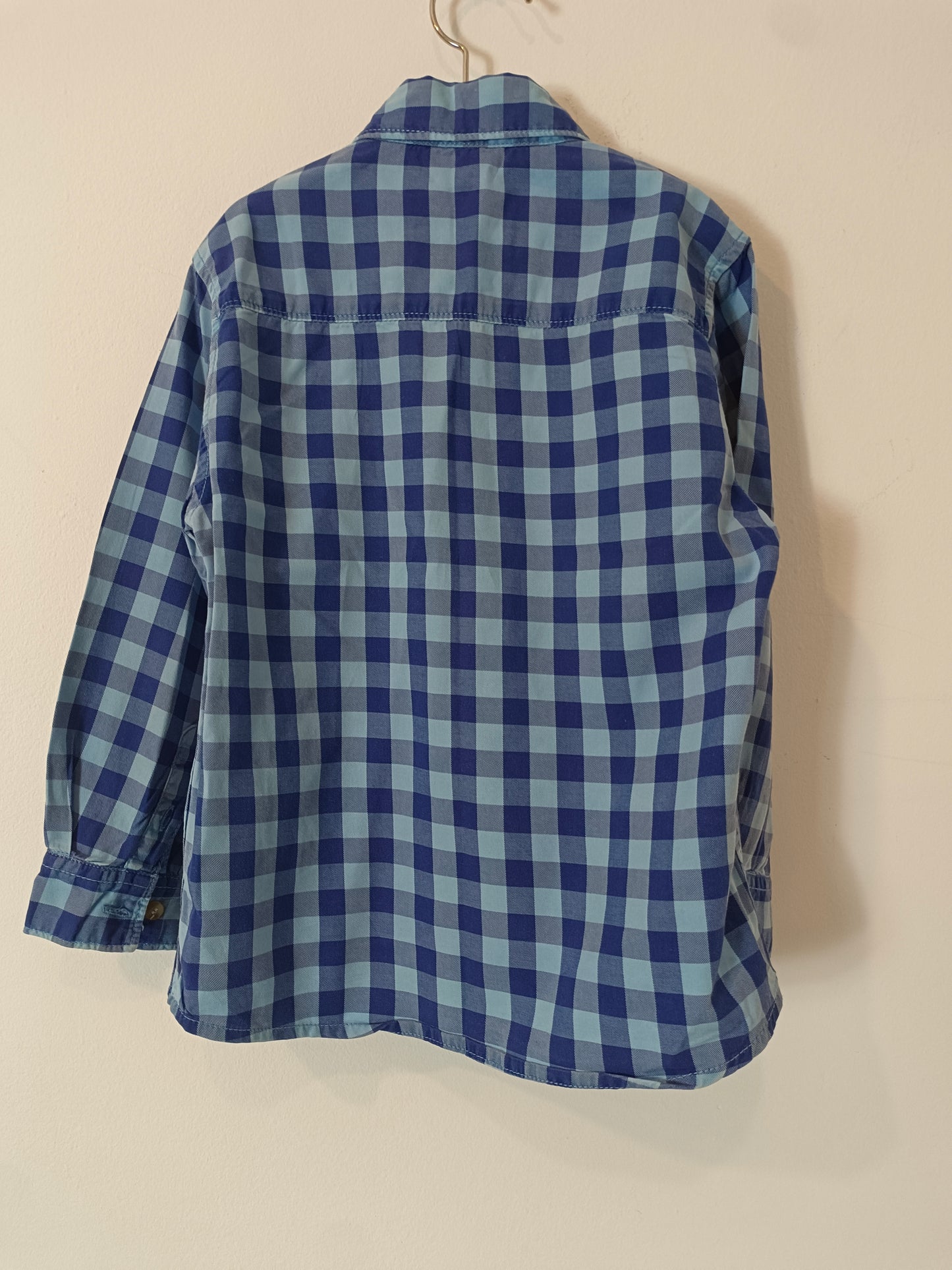 MAYORAL. Camisa cuadros azules T.3 años