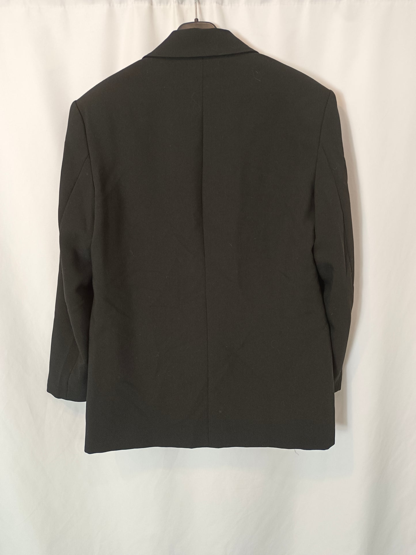 ZARA. T.xs double-breasted black blazer