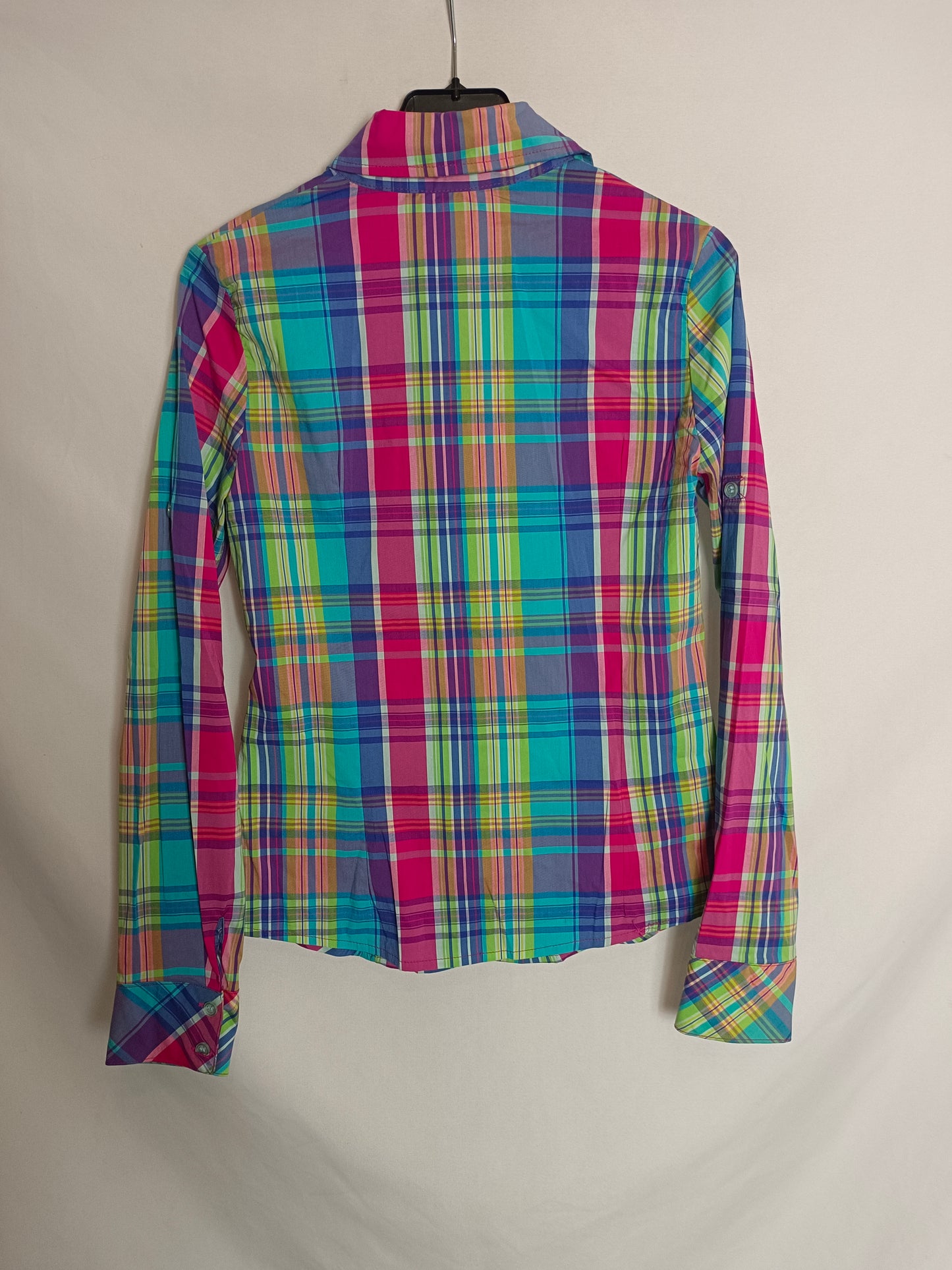 ADREXX. Camisa cuadros colores T.s