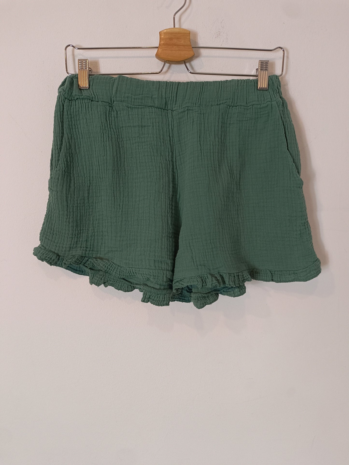 CARLOTA&CO. total look verde tejido bambula T.s/m