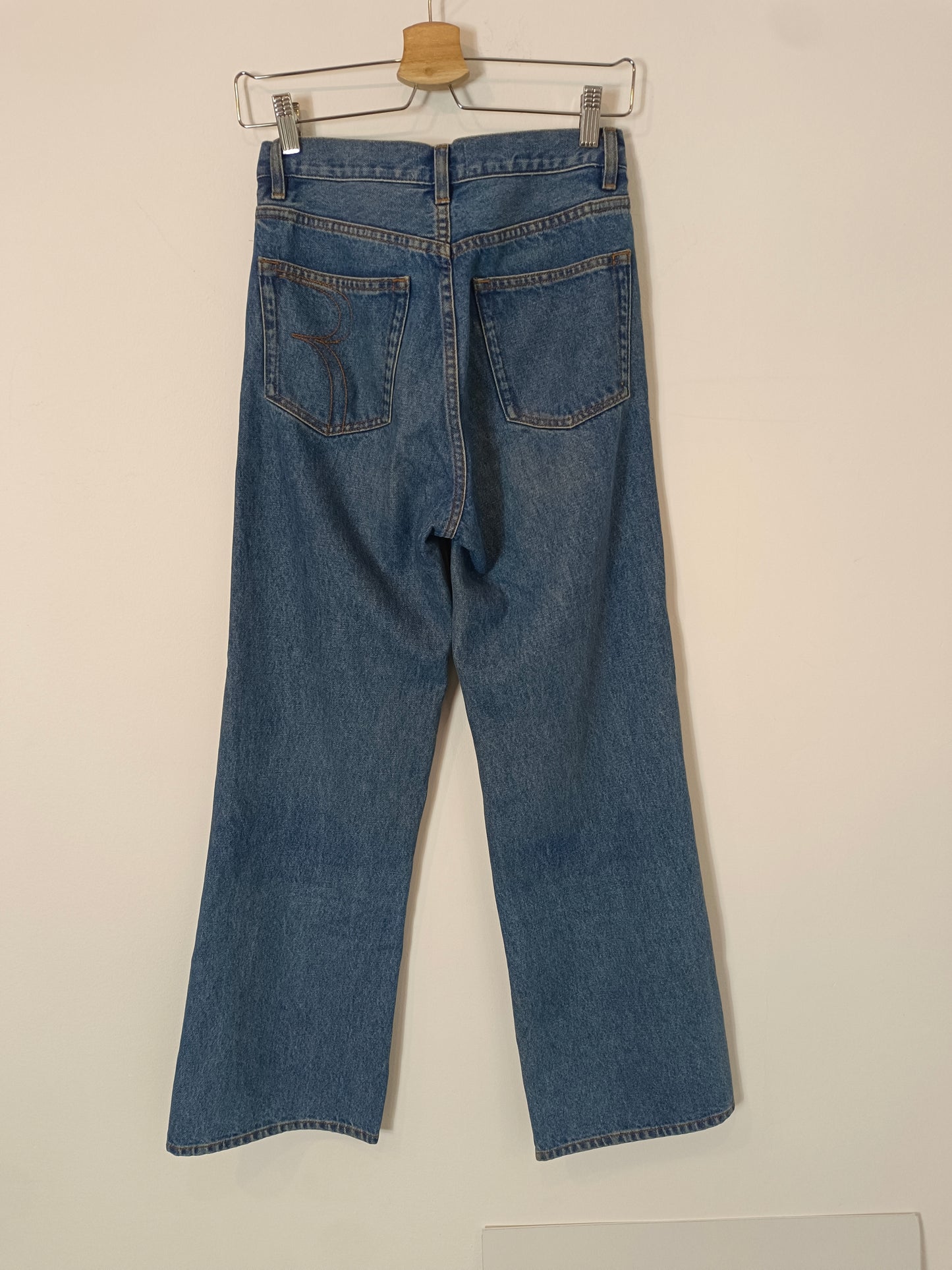 ROUJE. Pantalón denim abotonado T.26(xs/s)