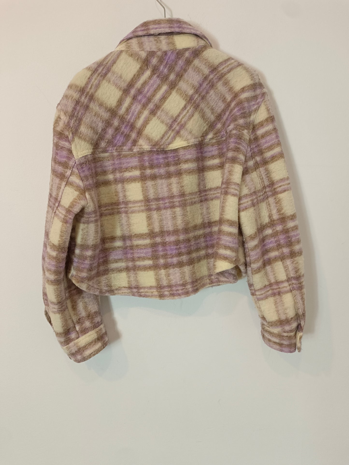 ZARA. Checked flannel overshirt/jacket Ts