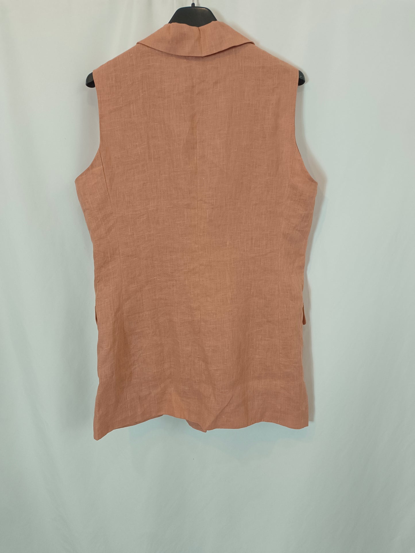 CARLOTA&CO. Chaleco lino salmón T.l