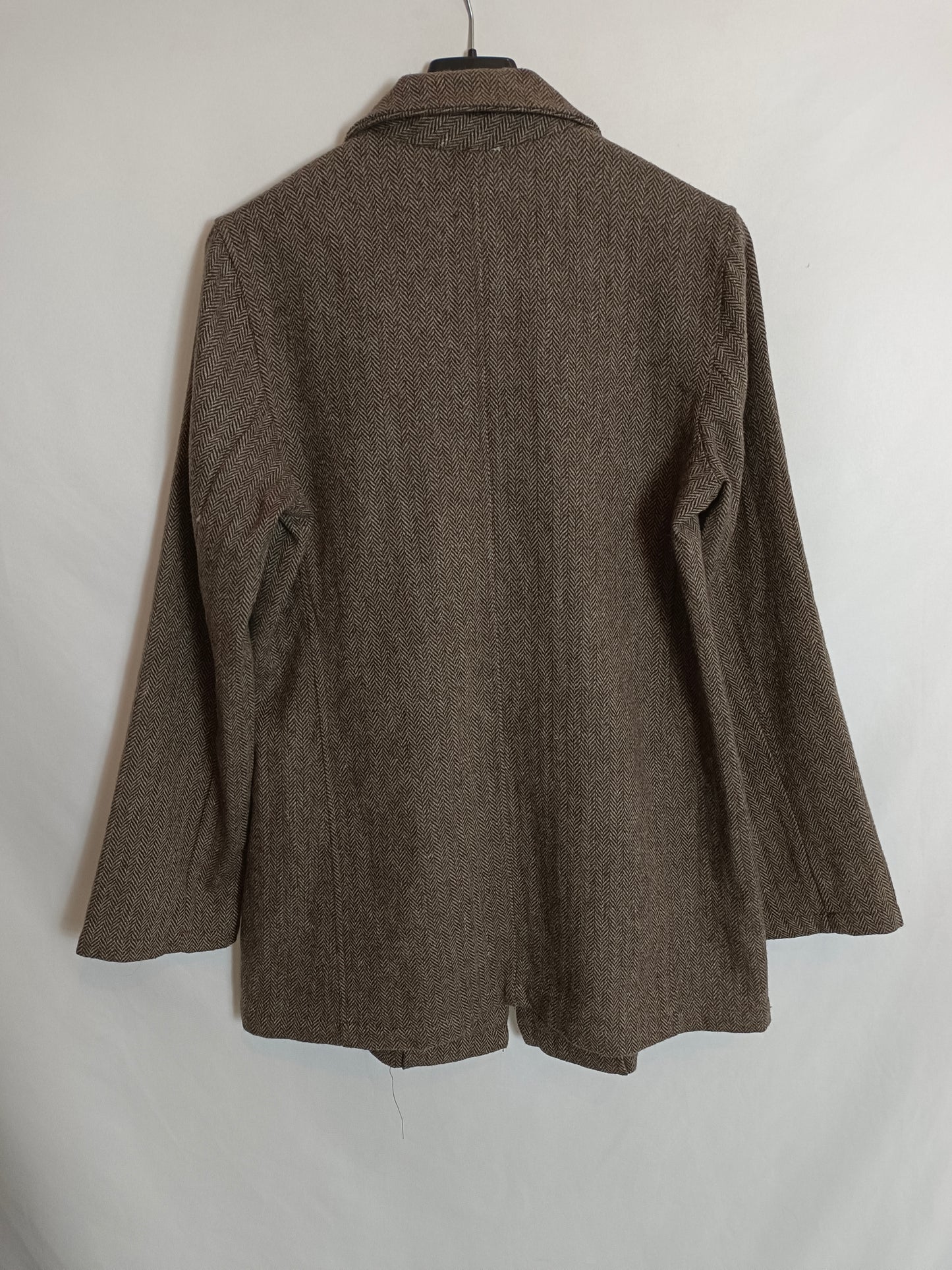 NICOLI. Blazer espiga marrón T.m