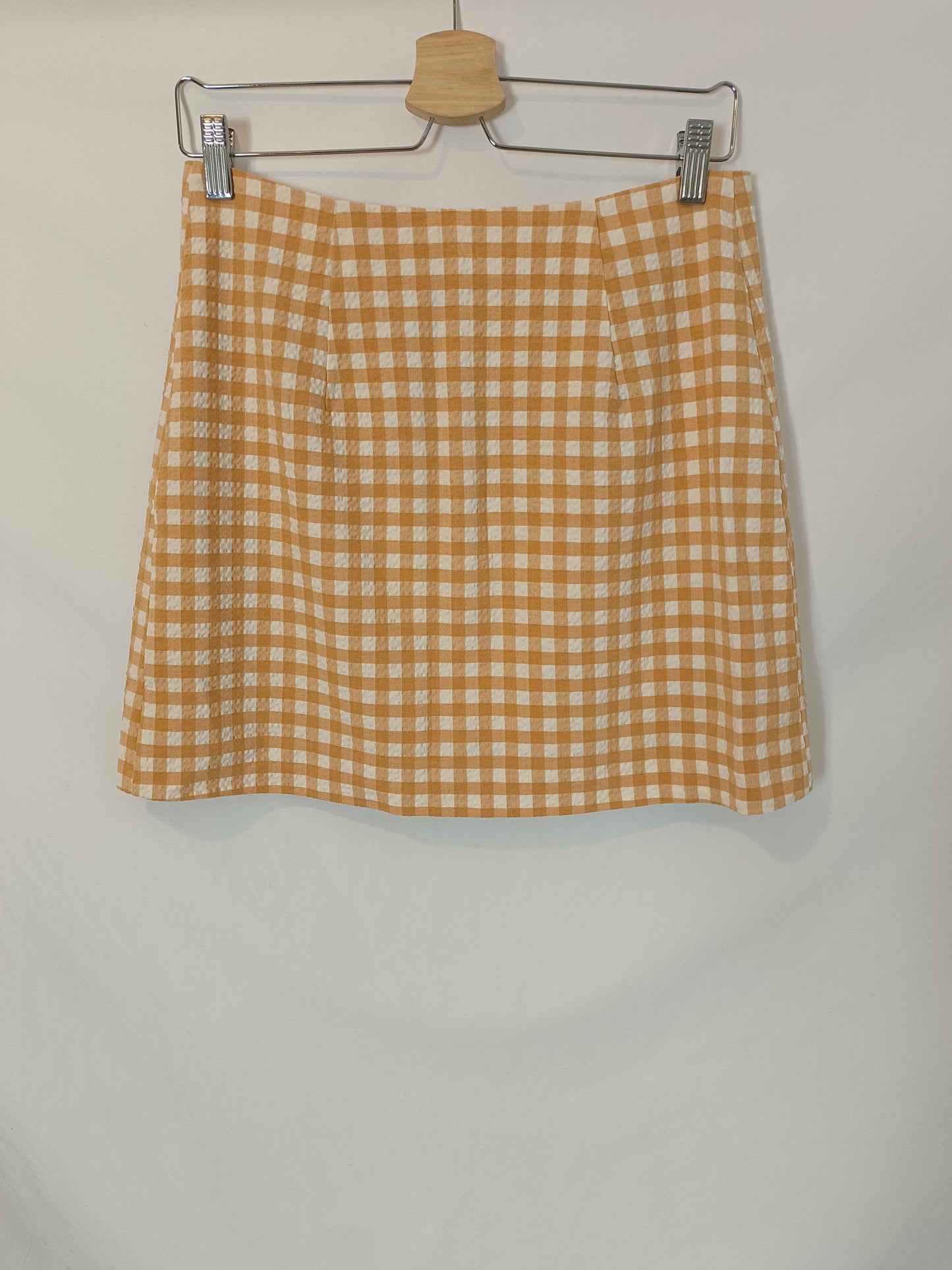 MANGO. Checkered wrap skirt Tm