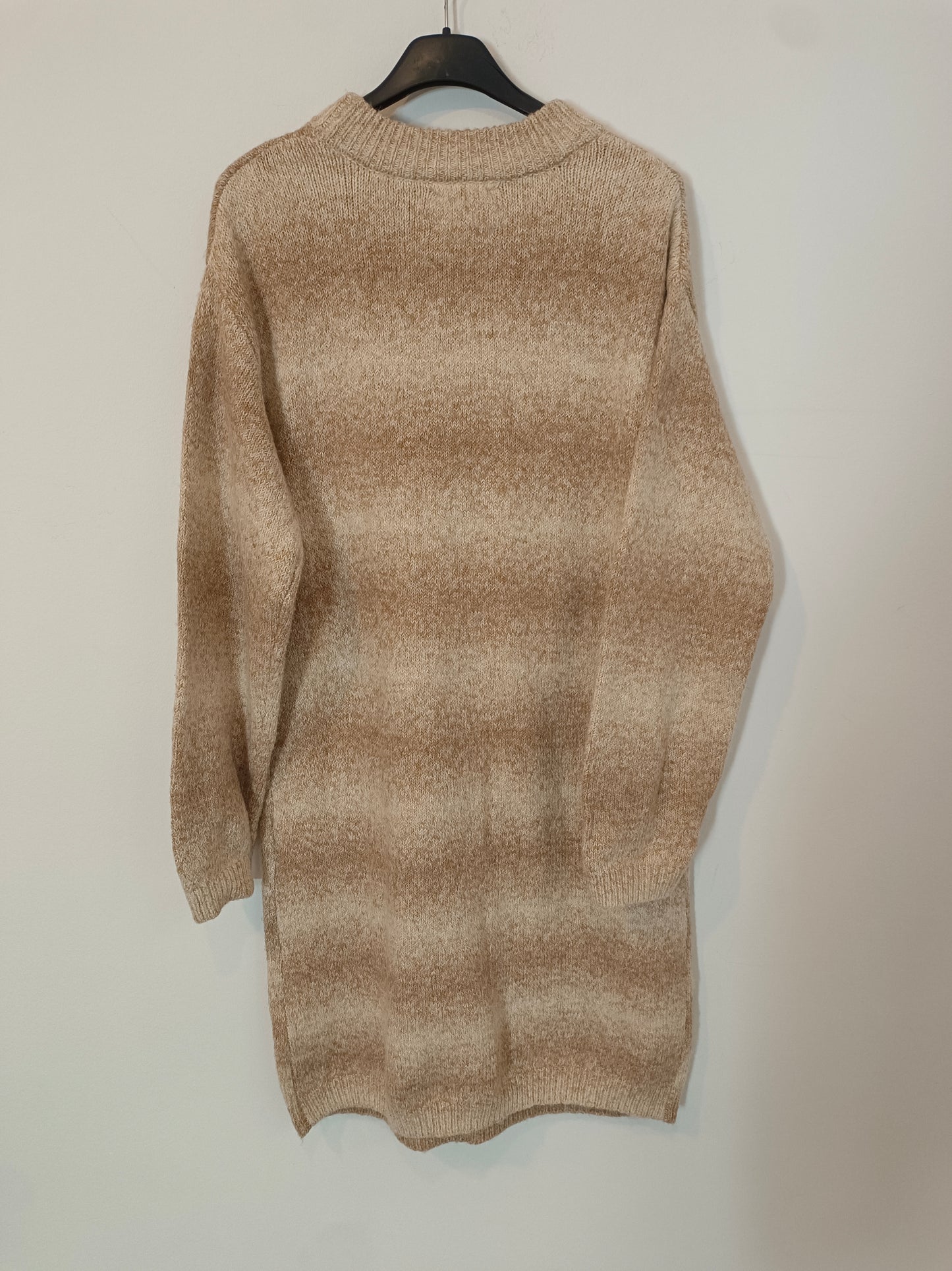 ZARA. Vestido punto jaspeado T.13-14 años (xxs)