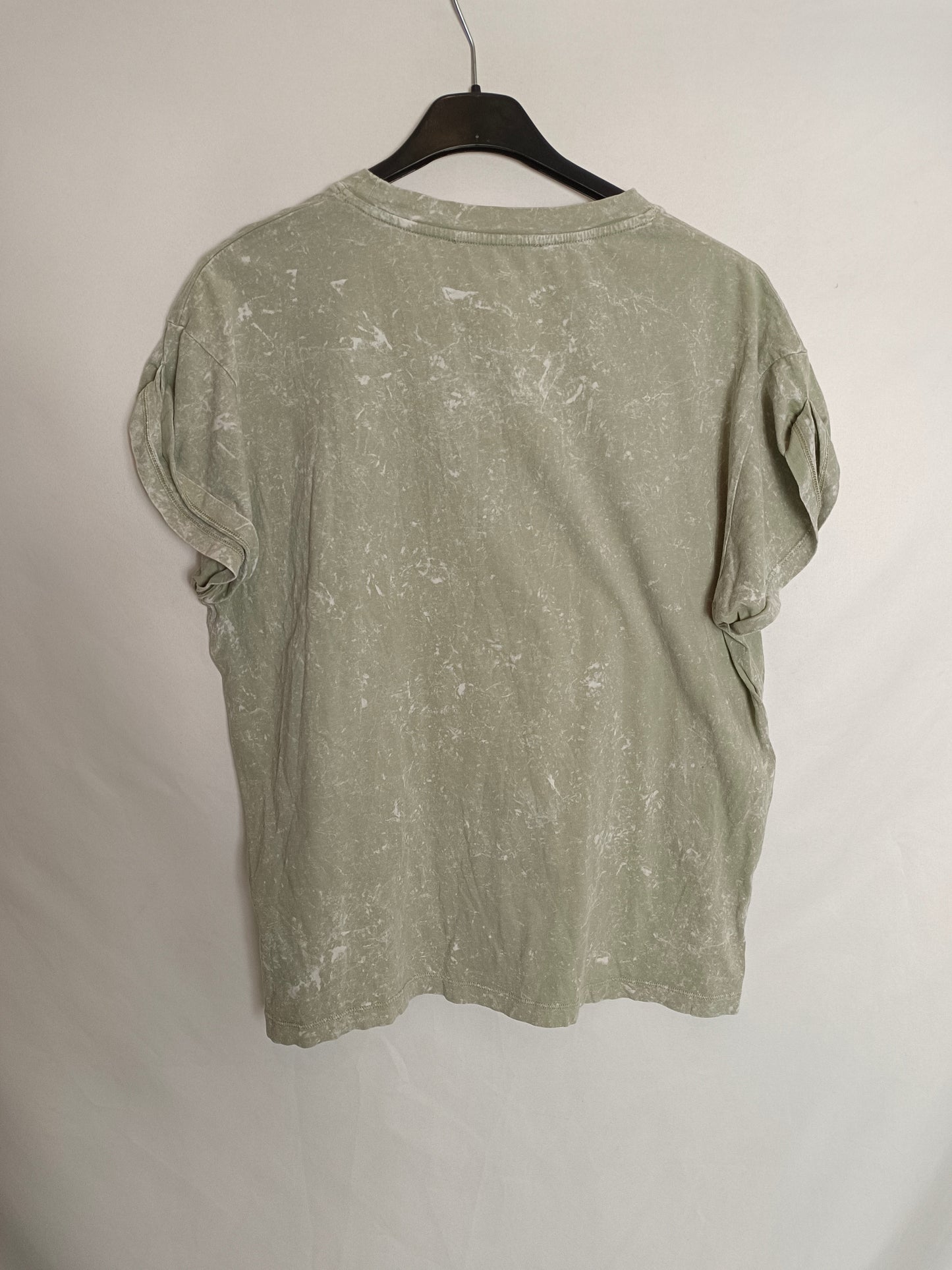 SCALPERS. Camiseta verde calavera T.s