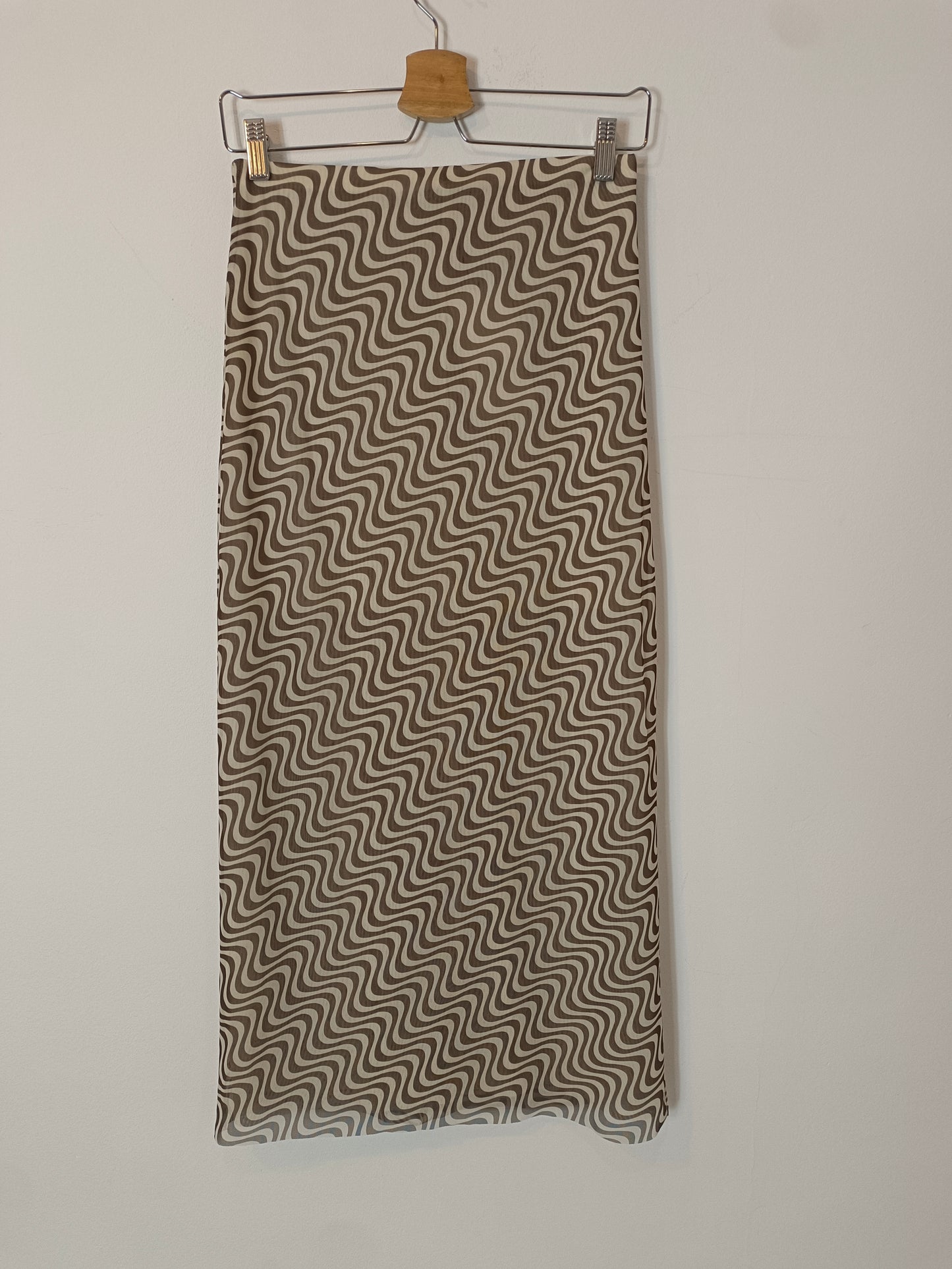 ZARA. Rippled midi skirt Tm