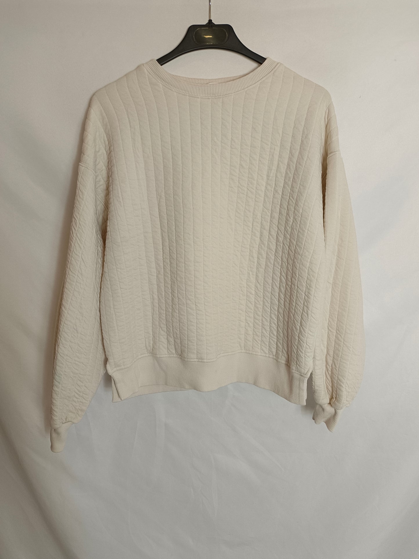ZARA. Sudadera beige rayas T.13/14(xs)