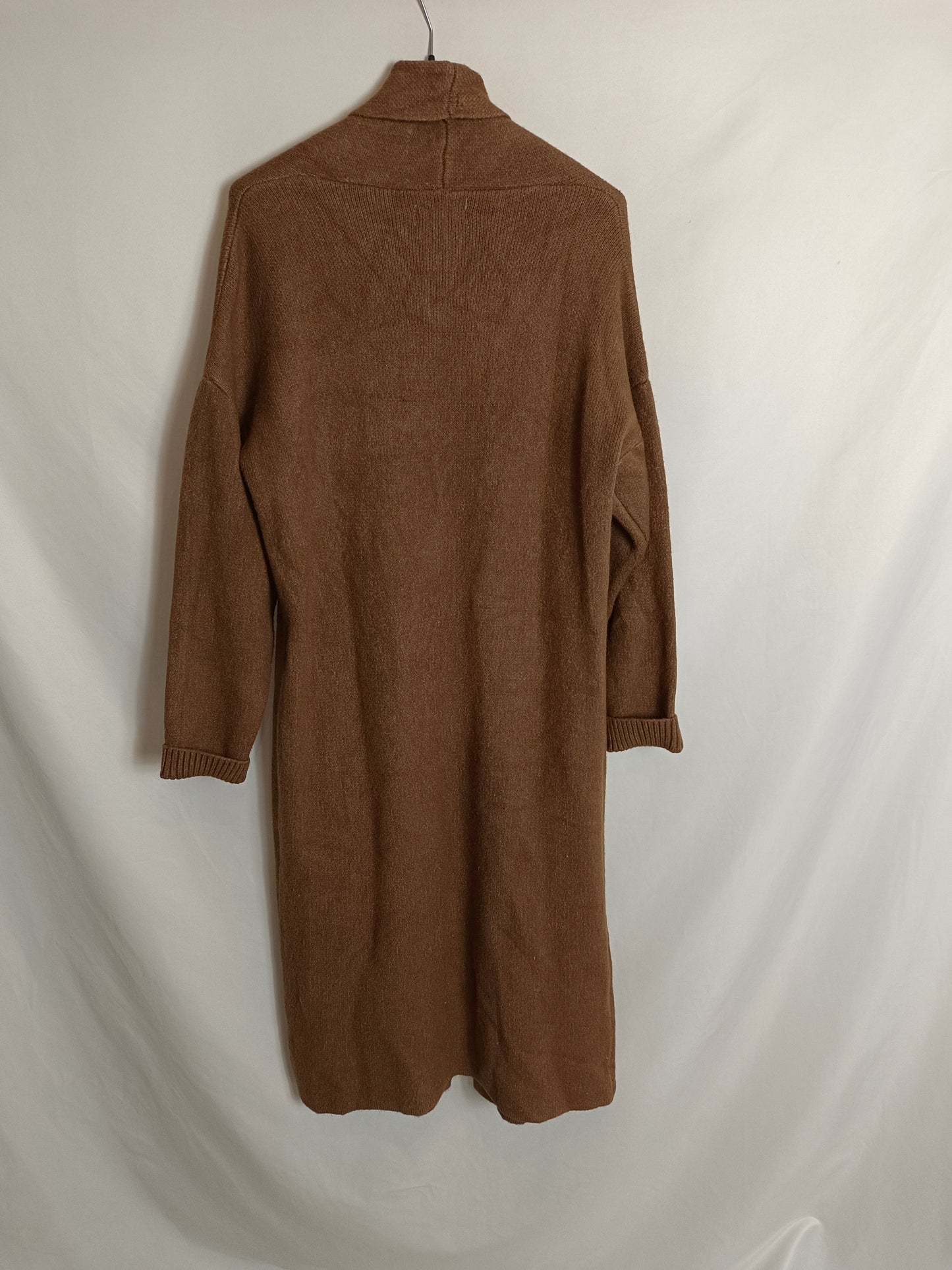 LA MAGLIETTA. Cárdigan marrón largo Tu(m)