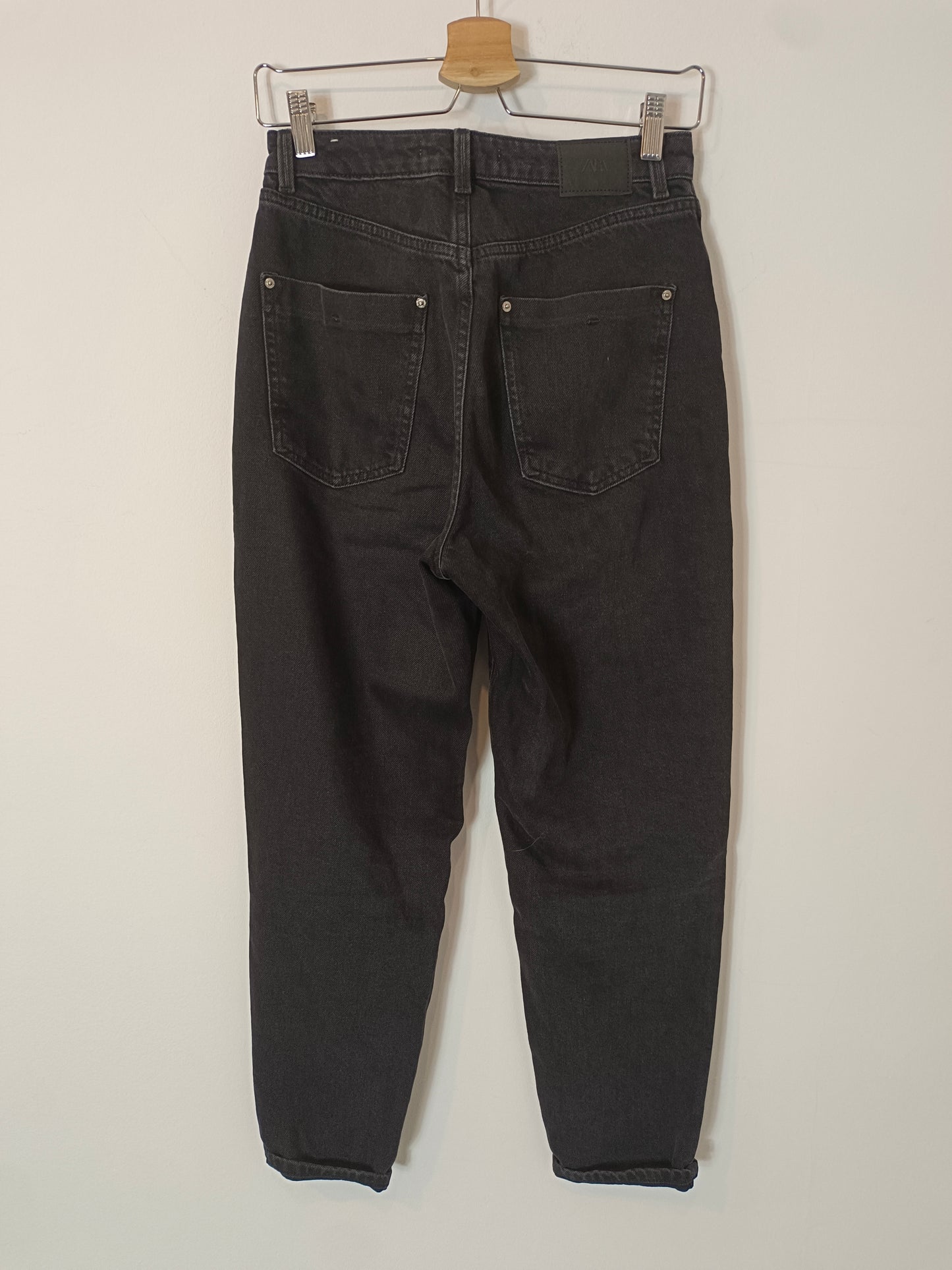 ZARA. Black Monfit trousers size 36