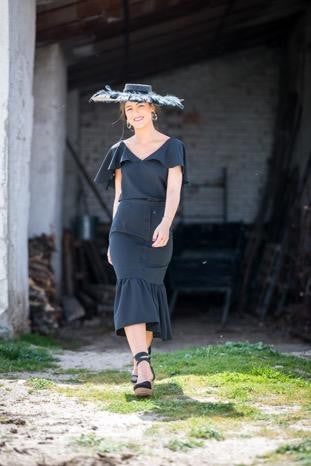 LANTANA BLACK. Falda botones