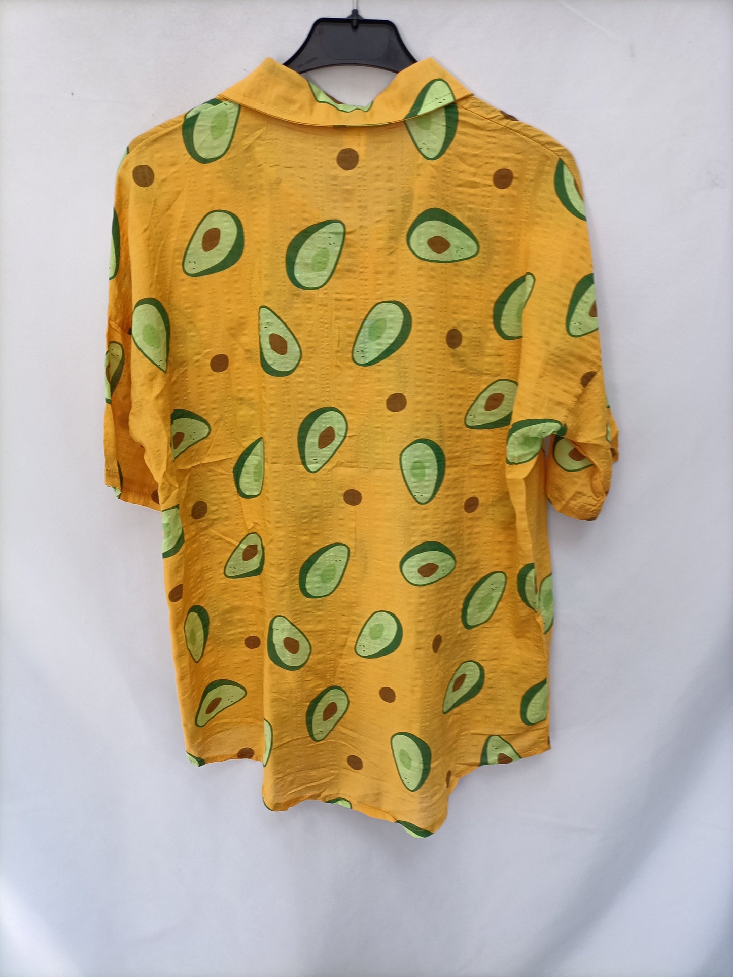 E.I.O. LONDON. Camisa mostaza aguacates T.l