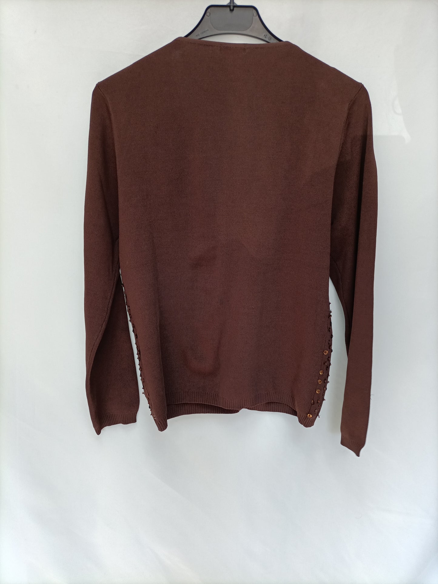 GUITARE. Rebeca marrón lentejuelas T.xl