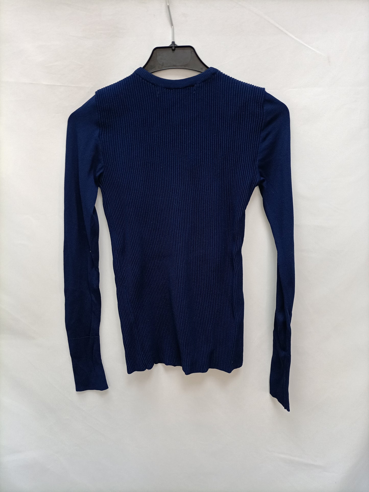 OTHERS. Blue ribbed knit top Your (s)