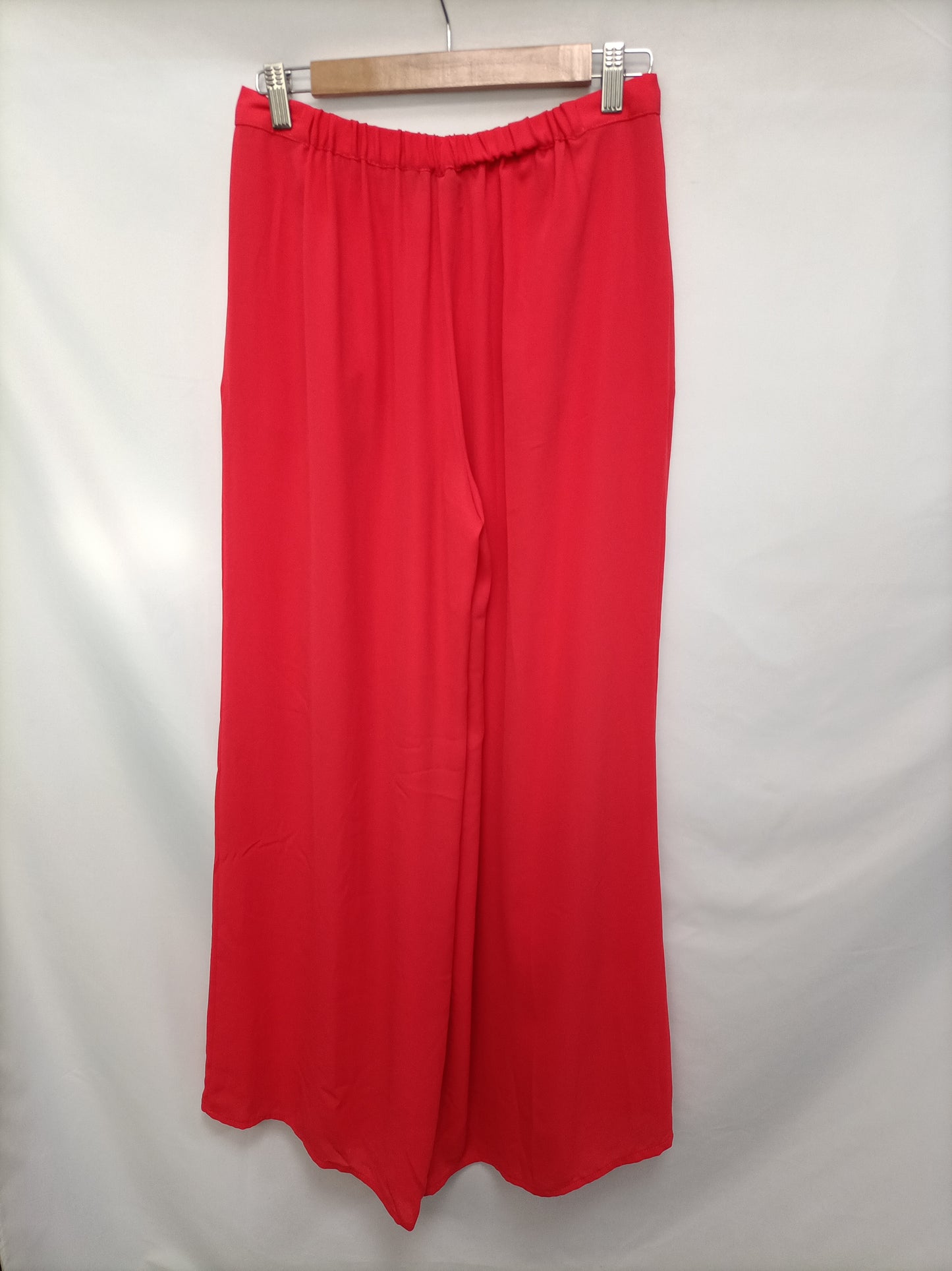 ZARA. pantalón palazzo coral T.s