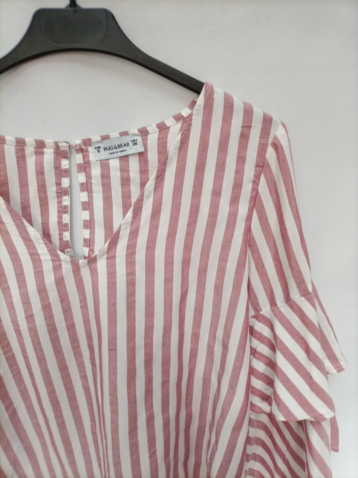 PULL&BEAR. Red and white striped Ts top
