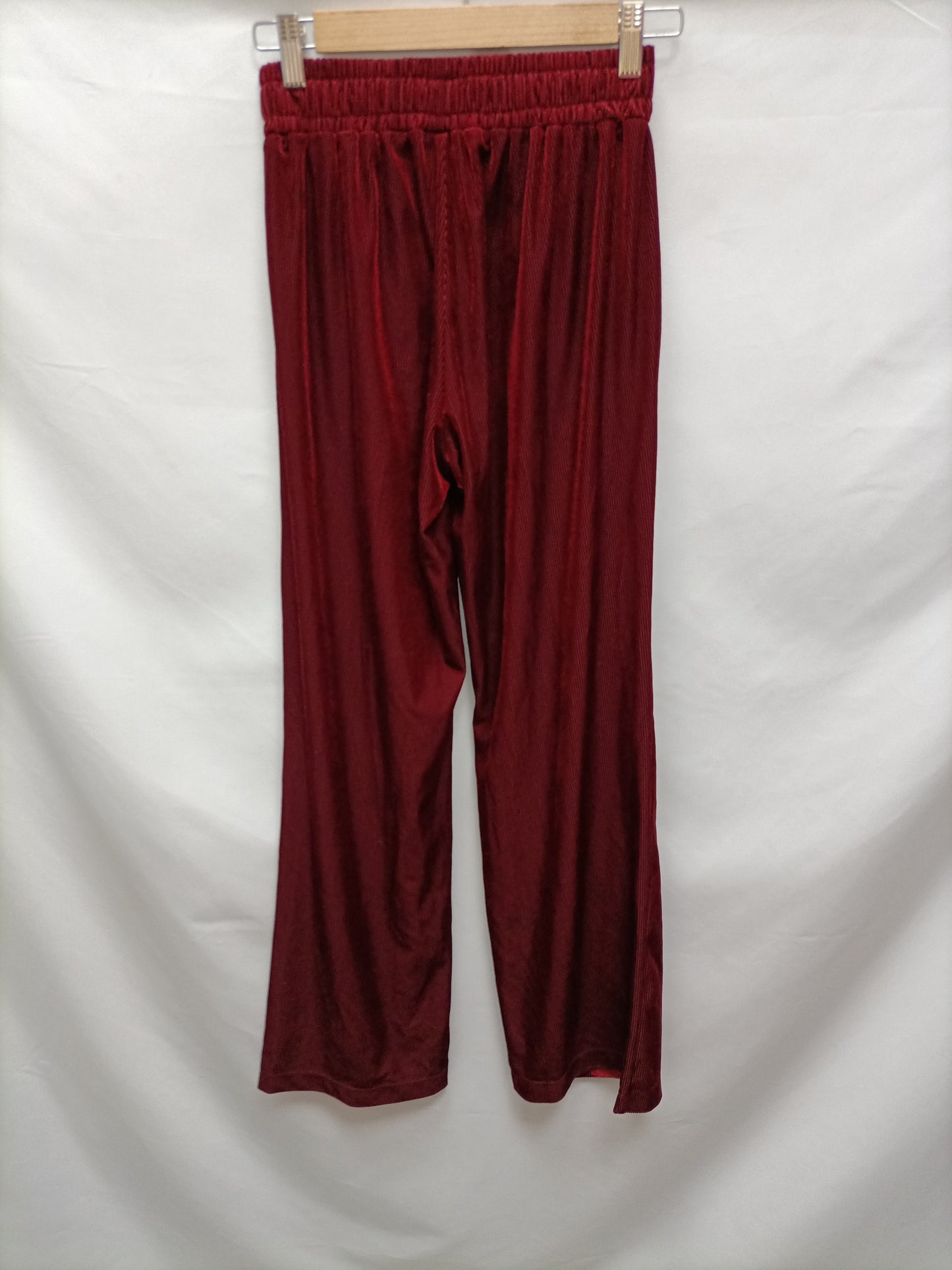 PAUL &ALICE. Pantalón burdeos Palazzo T.s