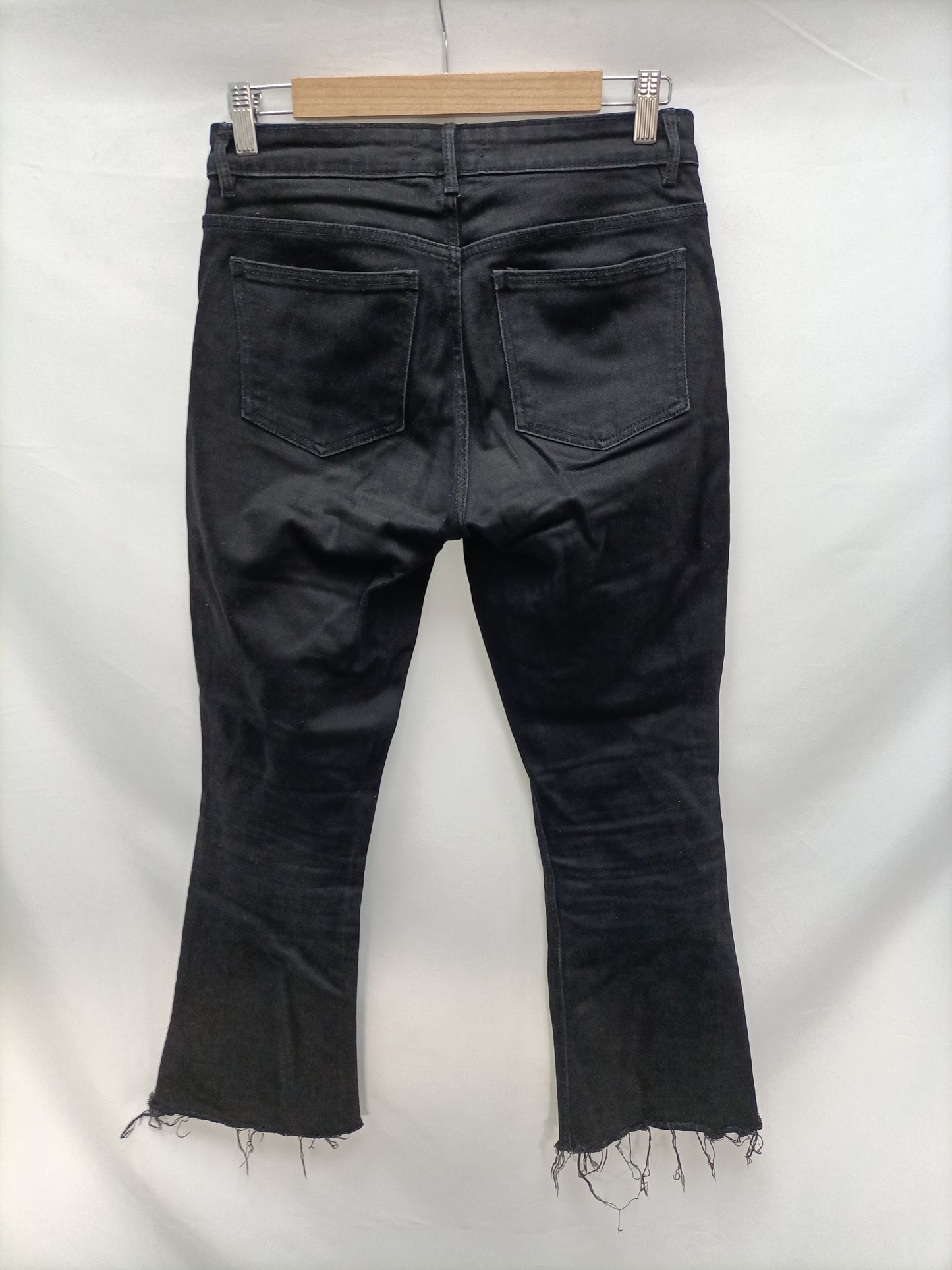 ZARA. Black denim trousers size 36