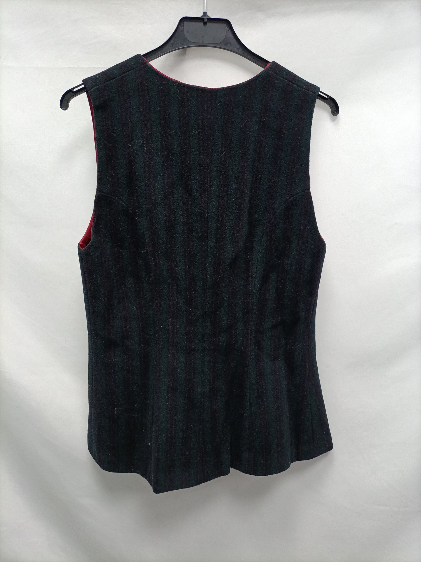 MOSKADA. Striped vest with pink details, size 40