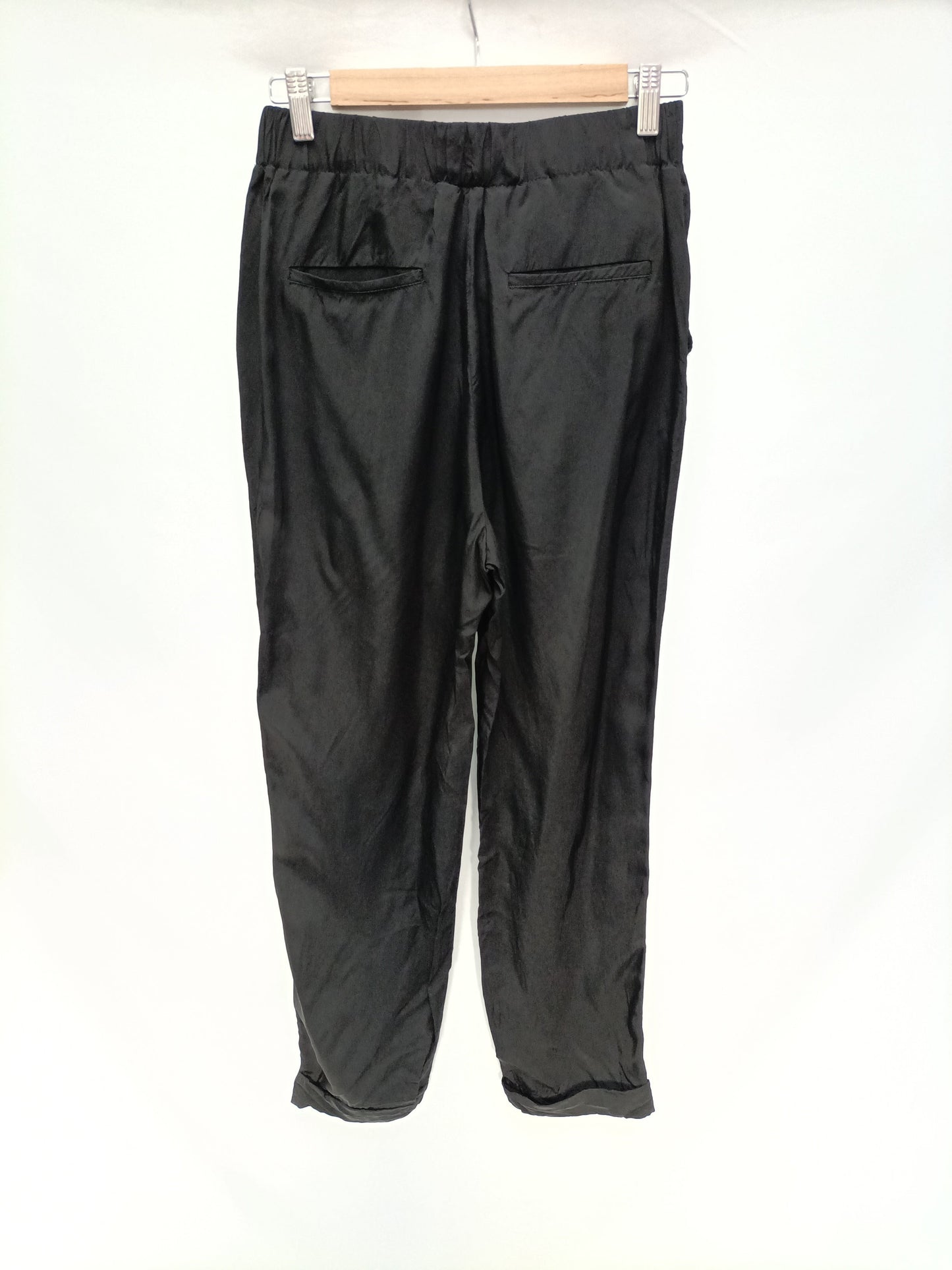 BIMBA Y LOLA. Black flowy trousers, size 36