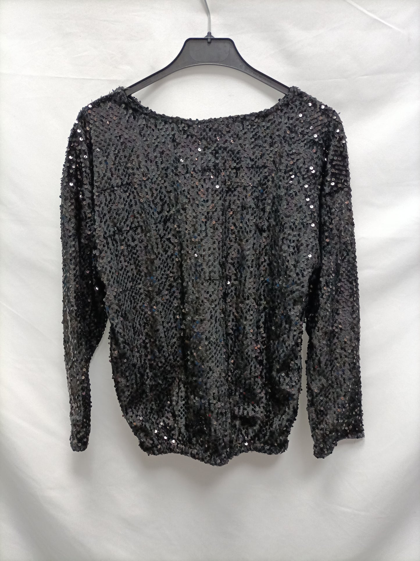 TZAR KIDS. Black sequin top T. 13/14 (xs)