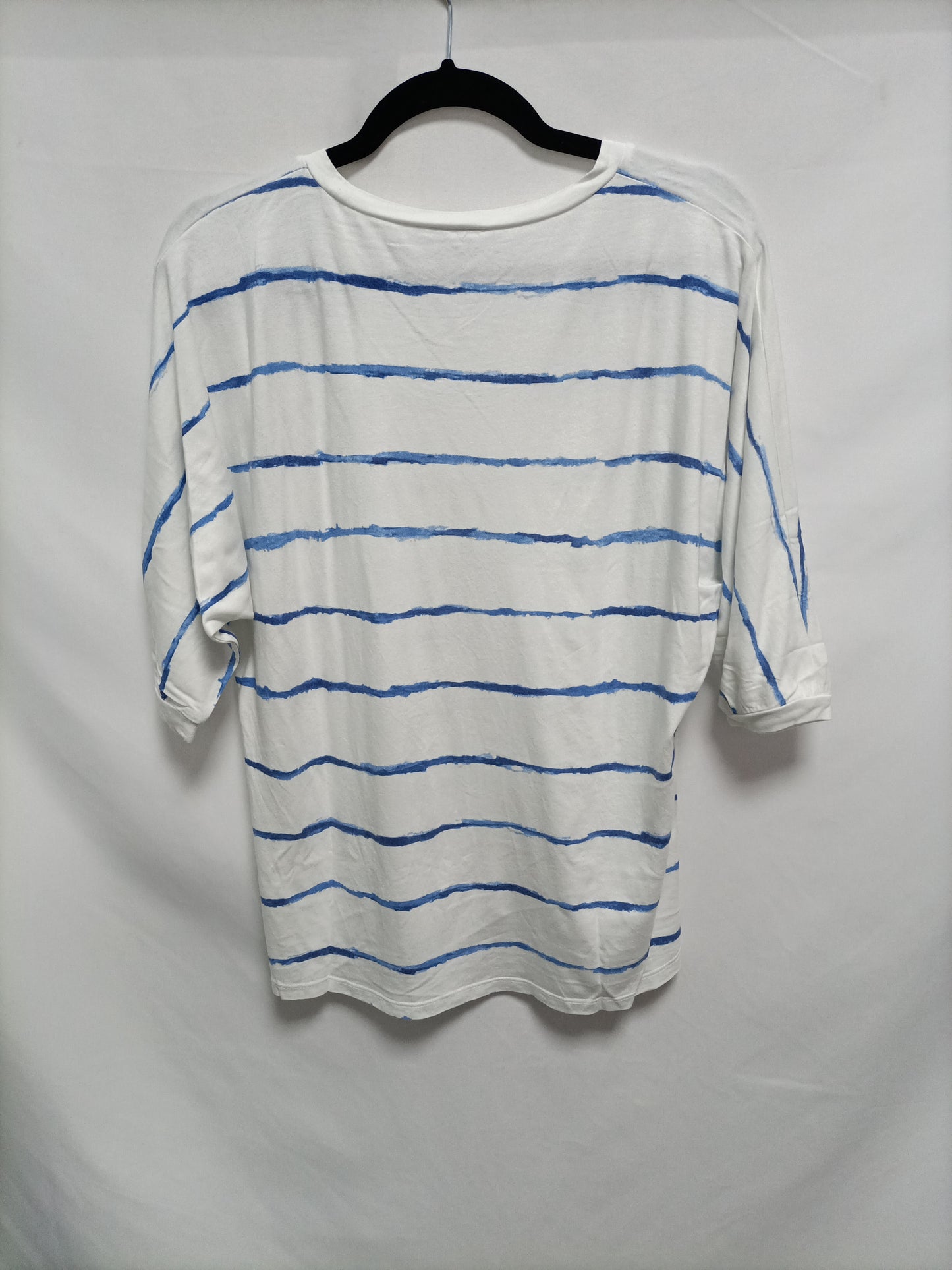 SURKANA. Camiseta blanca rayas T.l