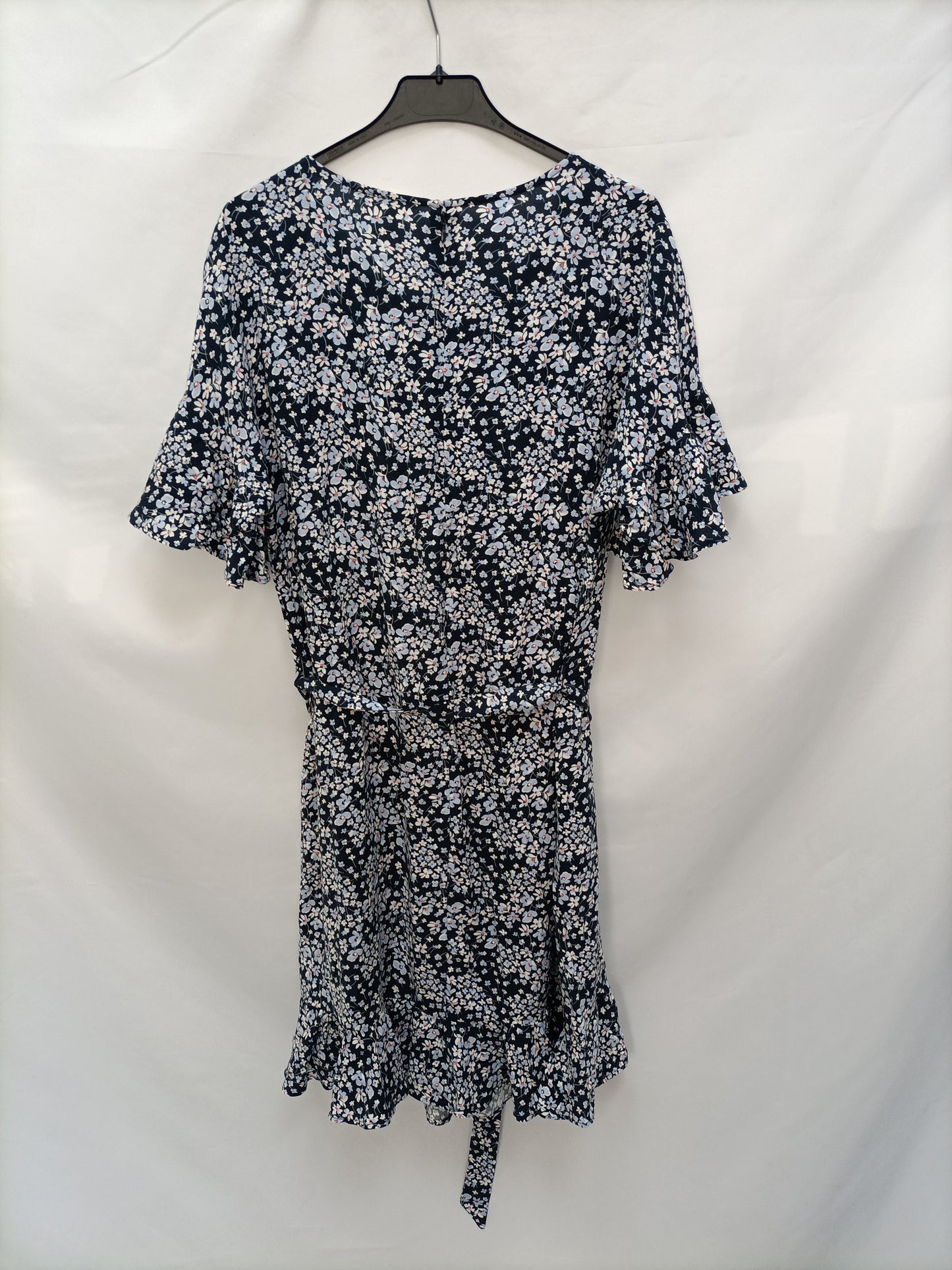 H&M. Blue floral dress S.44