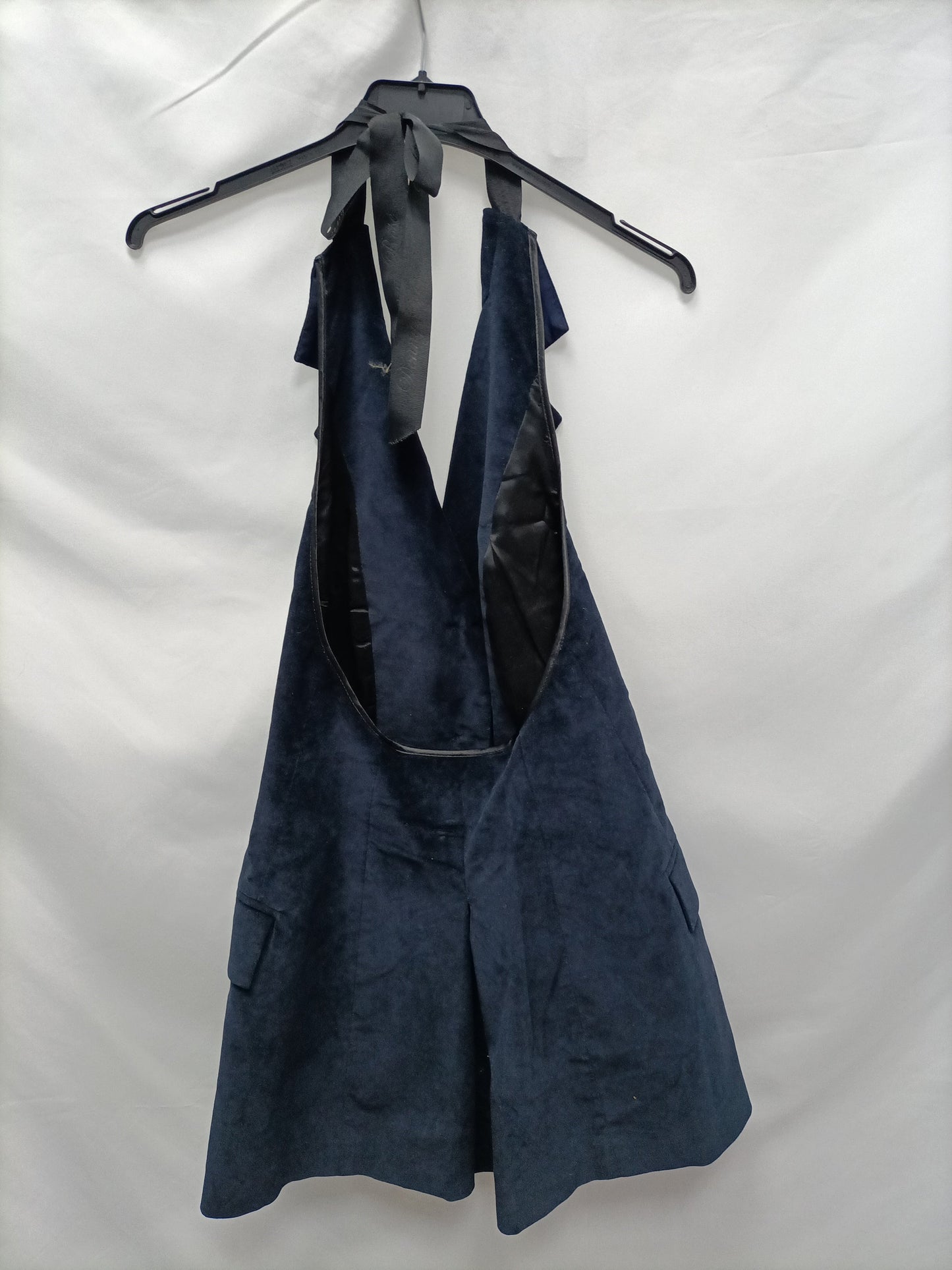 DENNY ROSE. Chaleco azul terciopelo T.s