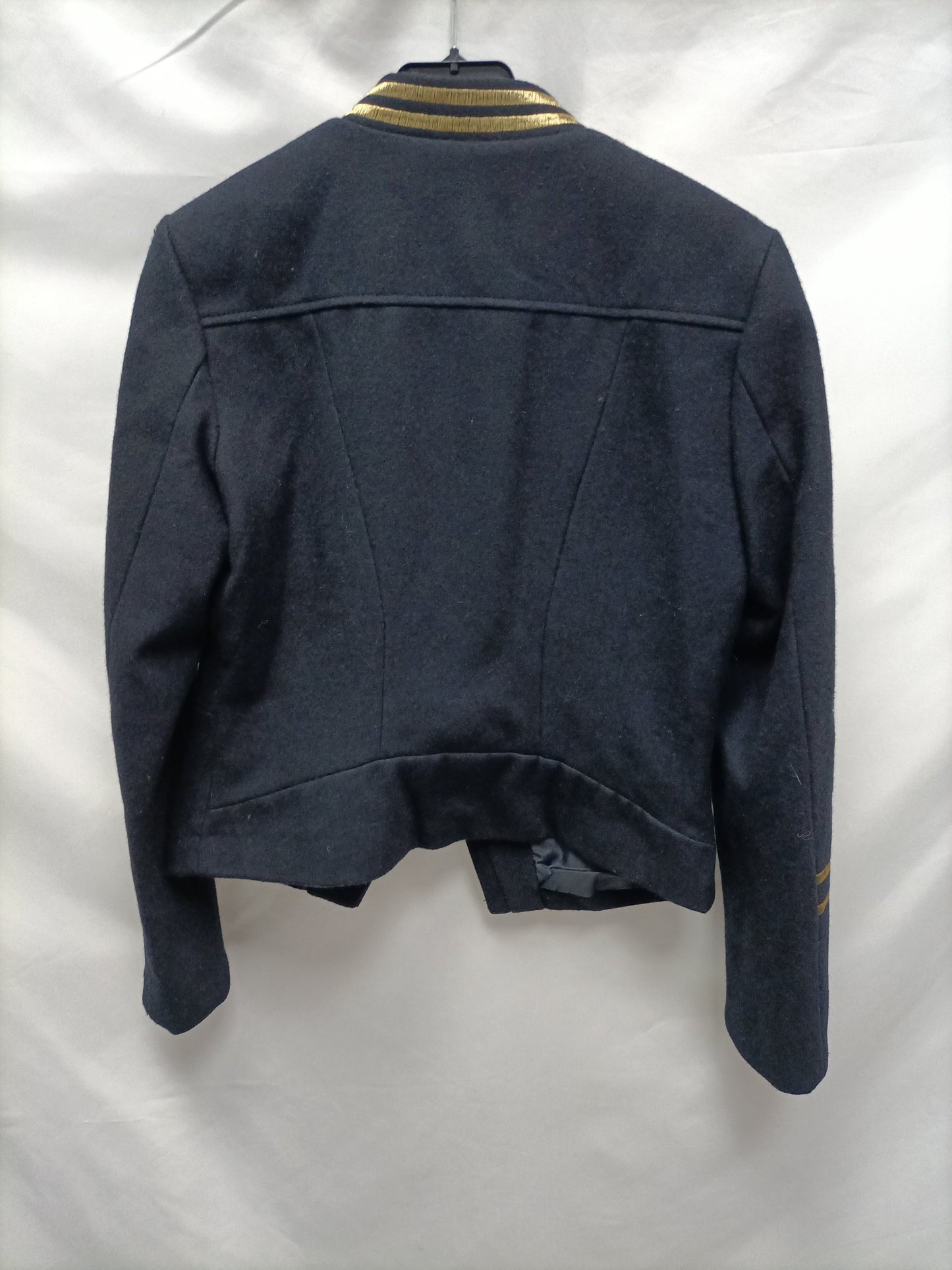 H&M. Cazadora azul paño T.38
