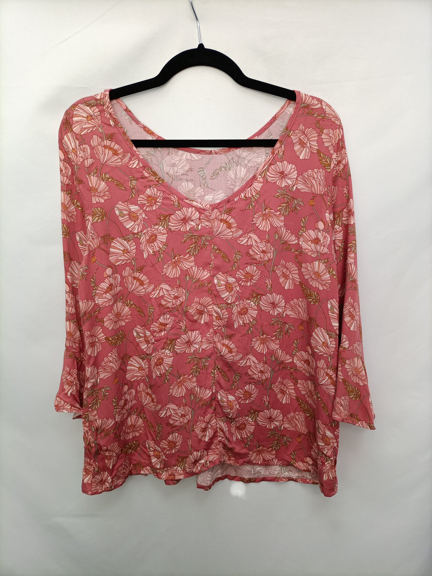 AMICHI. Blusa rosa fluida