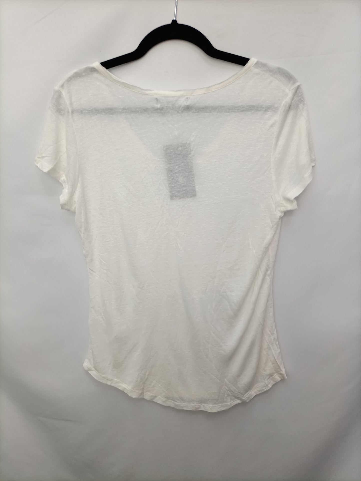 AMICHI.Camiseta blanca manga corta