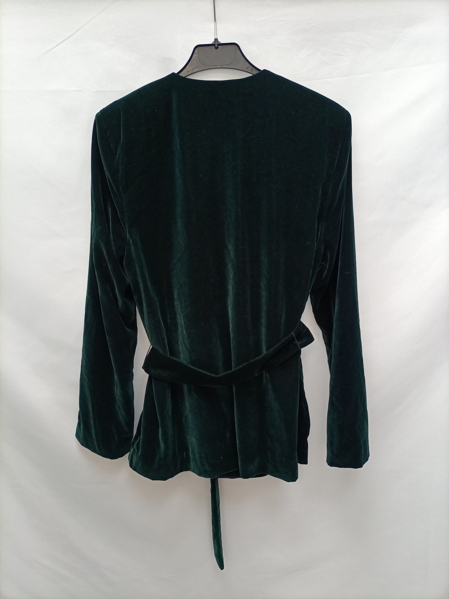 ZARA. Chaqueta verde terciopelo T.m