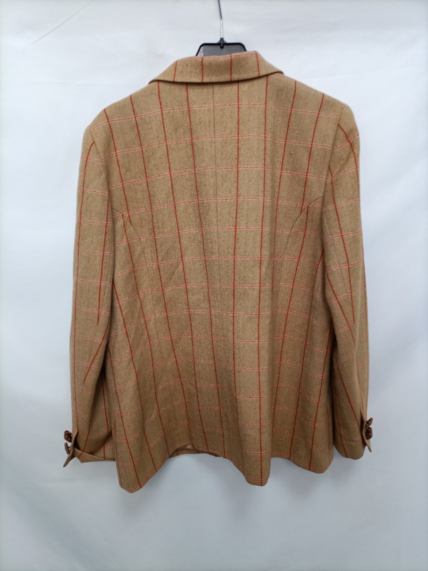 ALICIA MOYA. Vintage checked blazer size 50