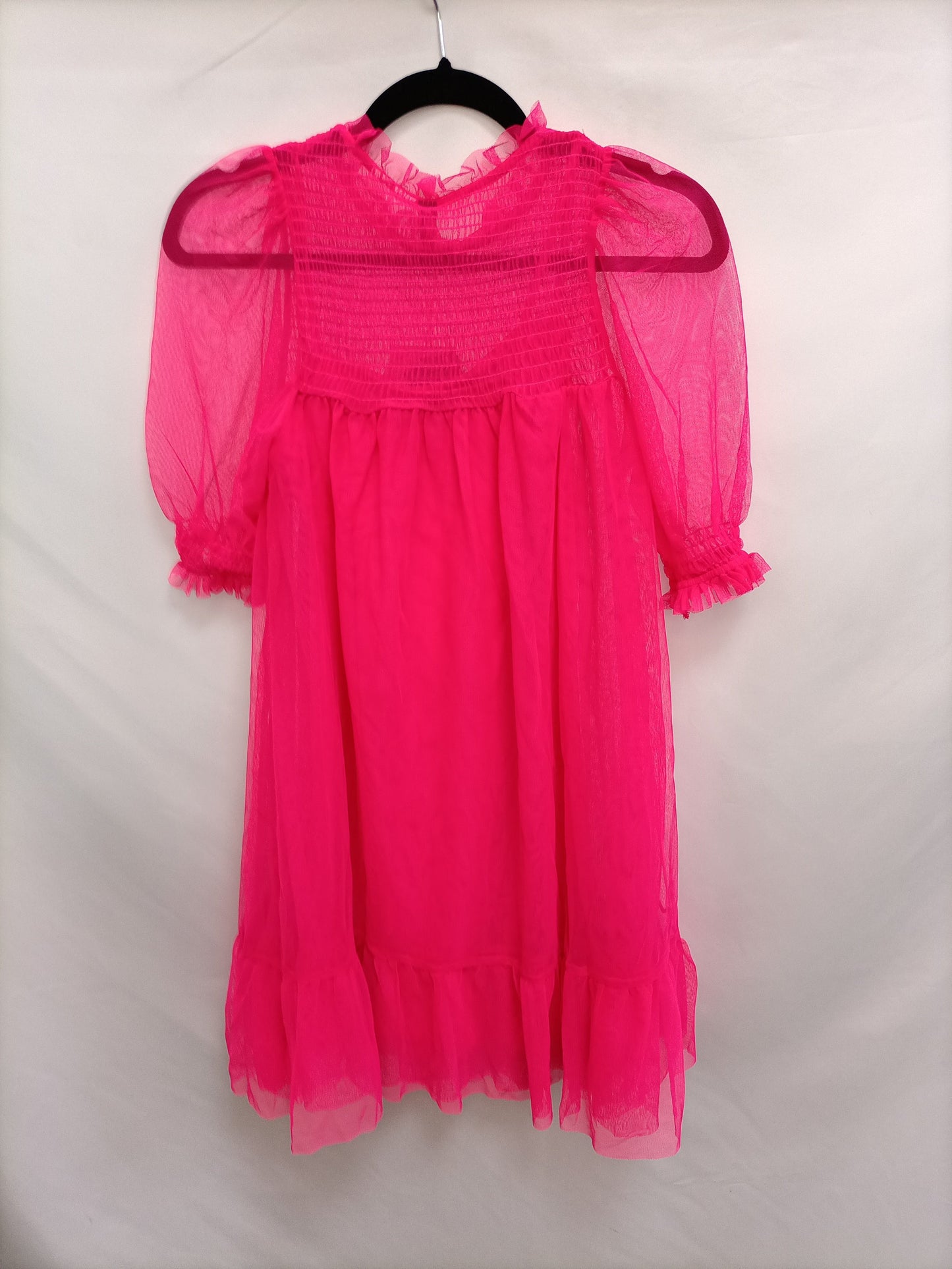 H&M. Vestido corto rosa T.xs