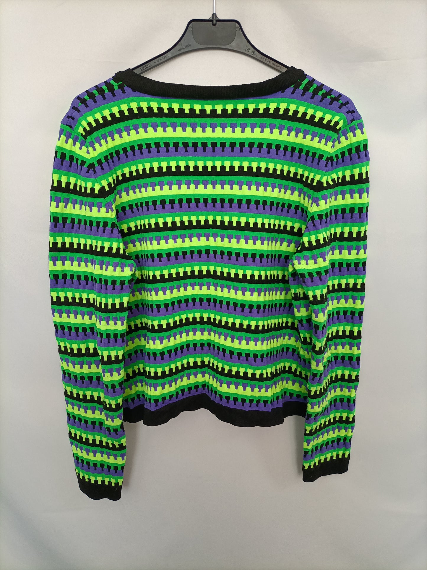 ZARA. Jersey elástico fluor T.l