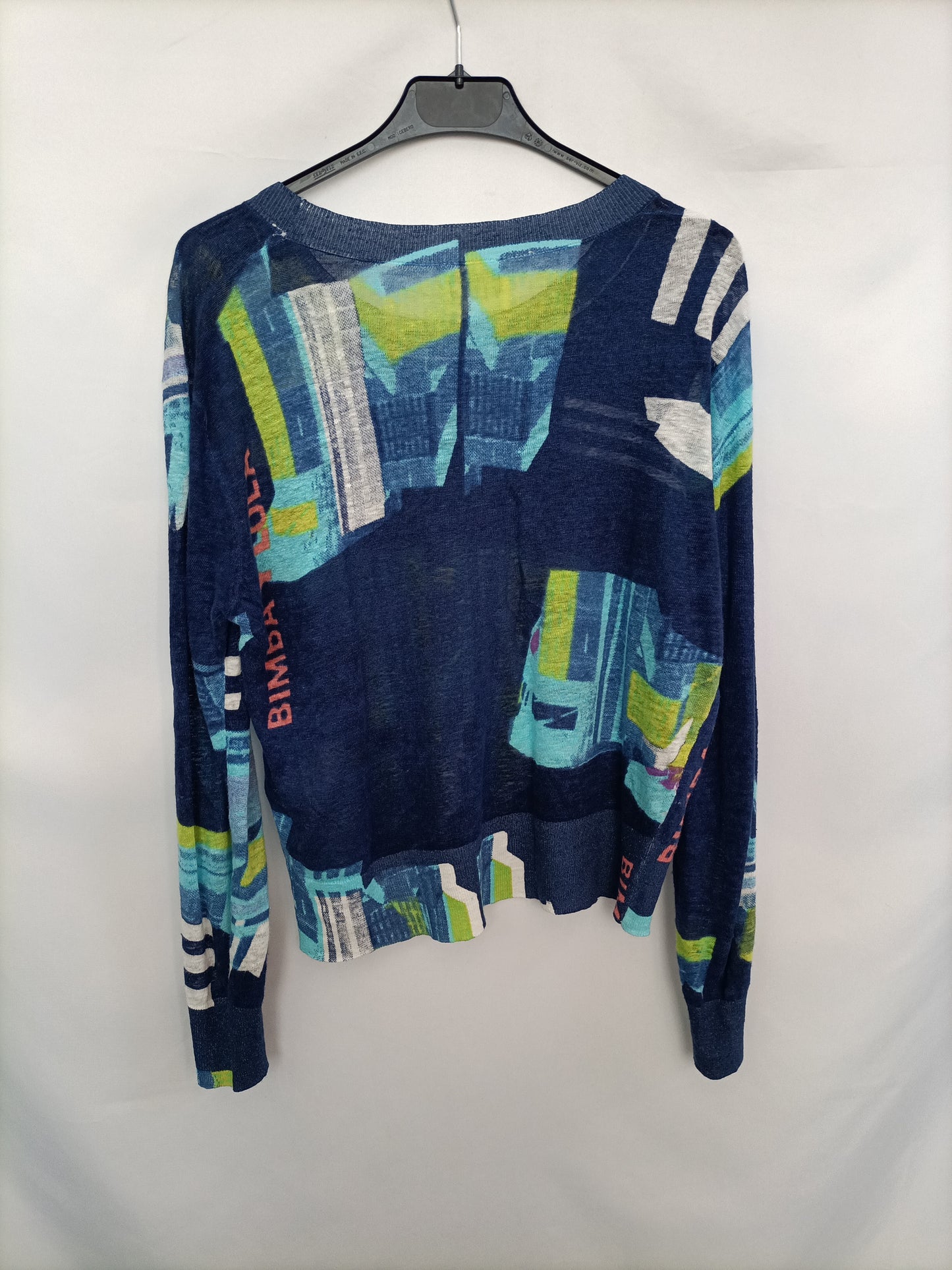 BIMBA Y LOLA. Jersey finito azul T.m