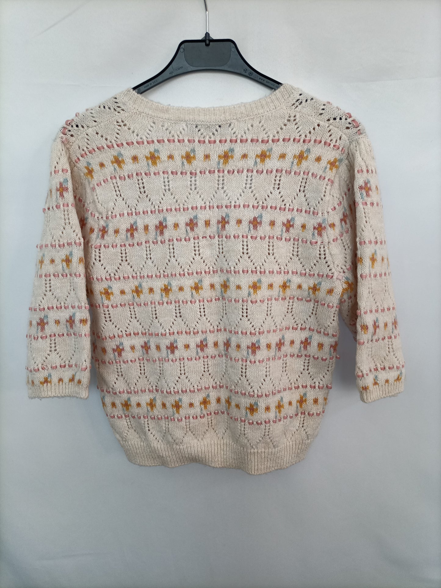 ZARA. Jersey cortito estilo retro T.l