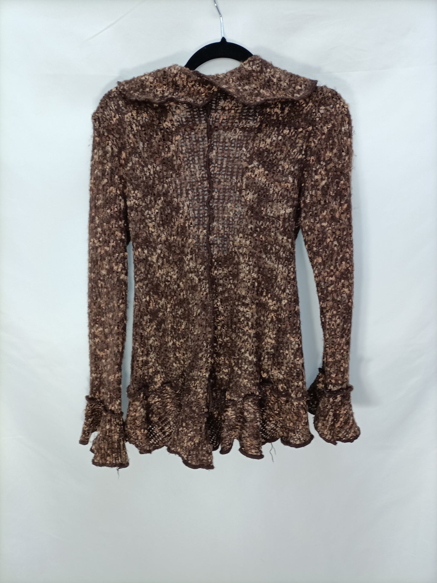 OTRAS. Cardigan Marron jaspeado T.l/xl