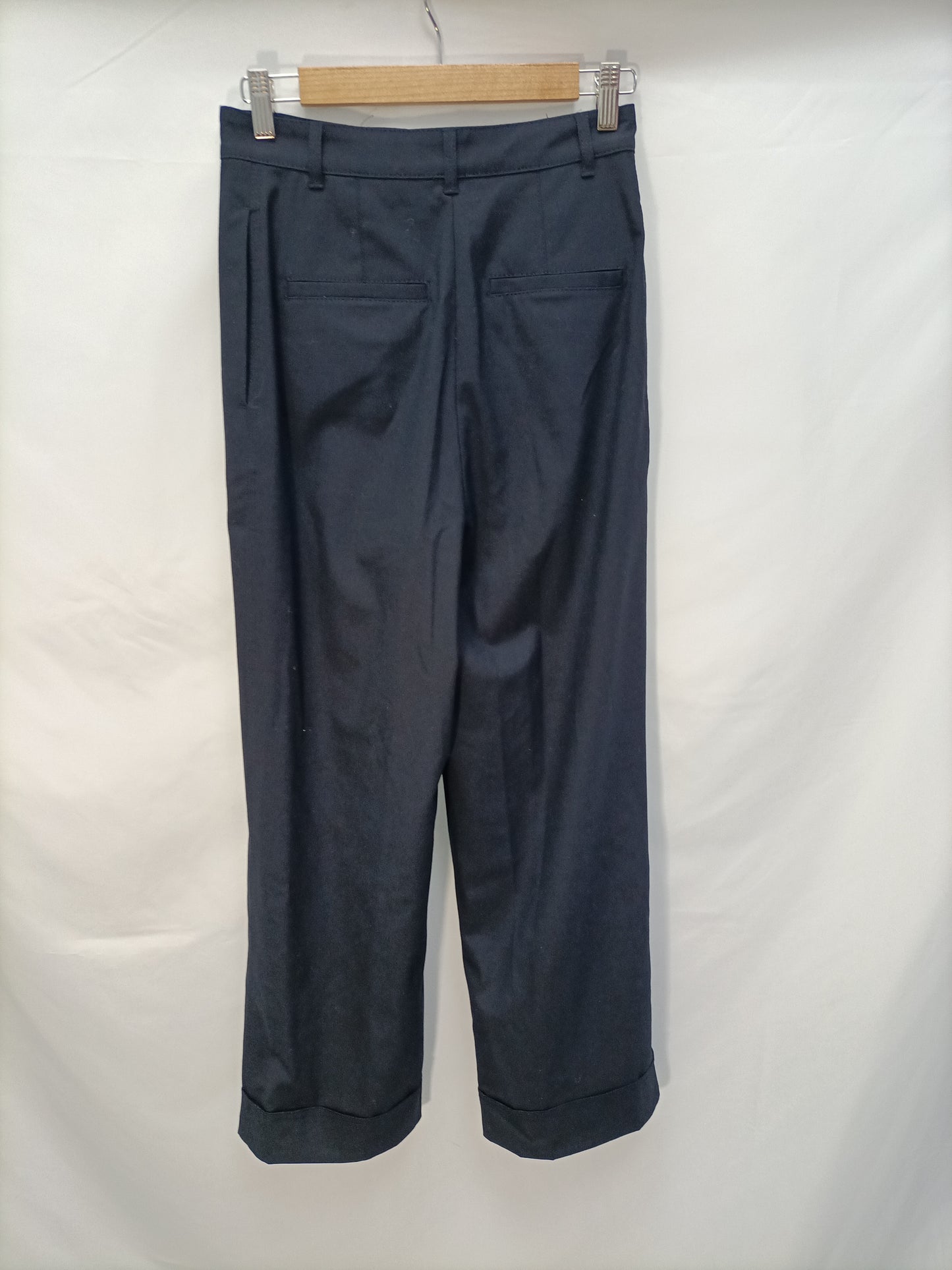 ZARA. Pantalón azul pinzas T.xs