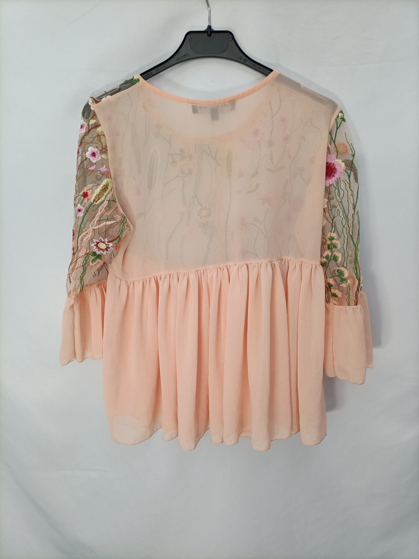 PARISIAM. Blusa rosa bordada T.M/L