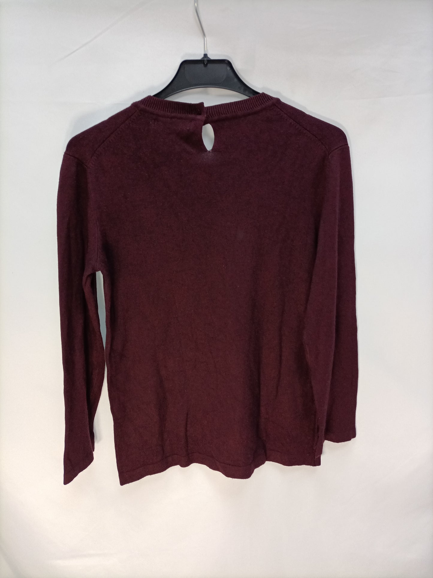 MarketZARA. Jersey burdeos abalorios T.l