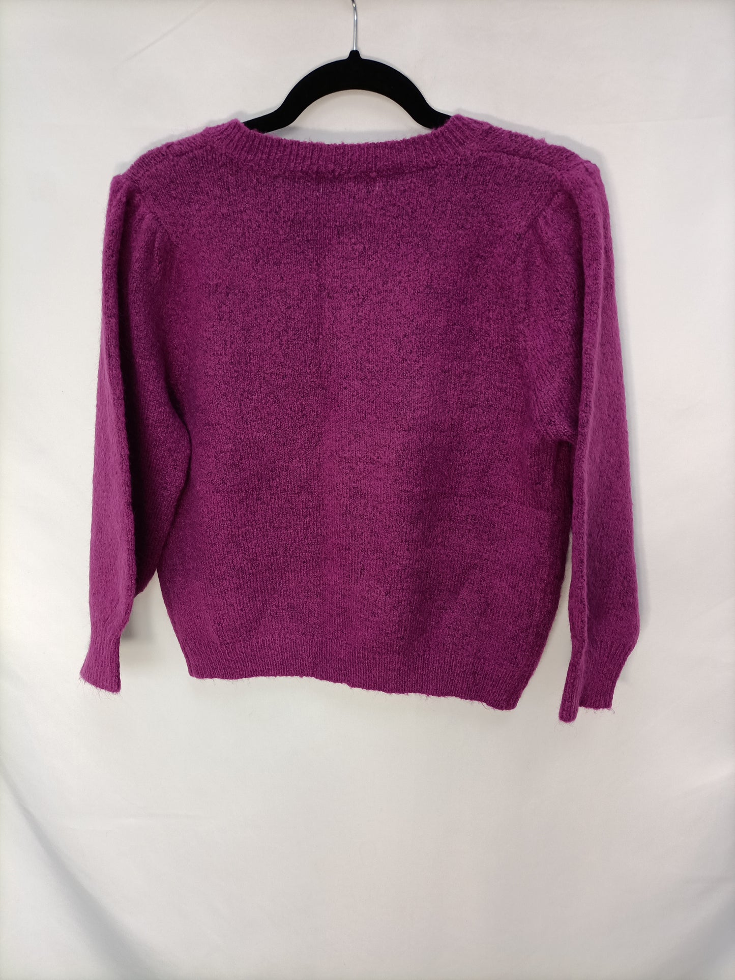 Paula.MAQUIS&CO. Jersey morado flores T.m/l