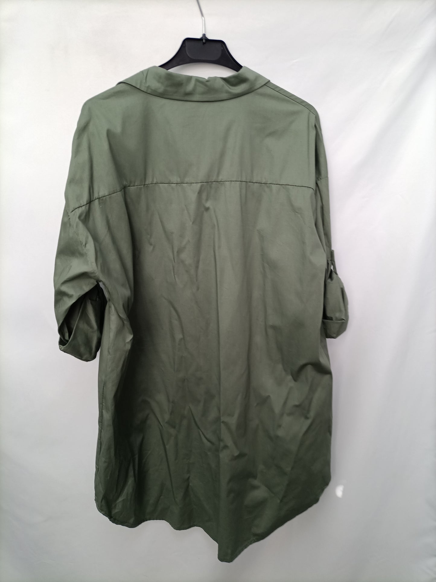 FAROLA. Camisa verde oversized Tu(l)